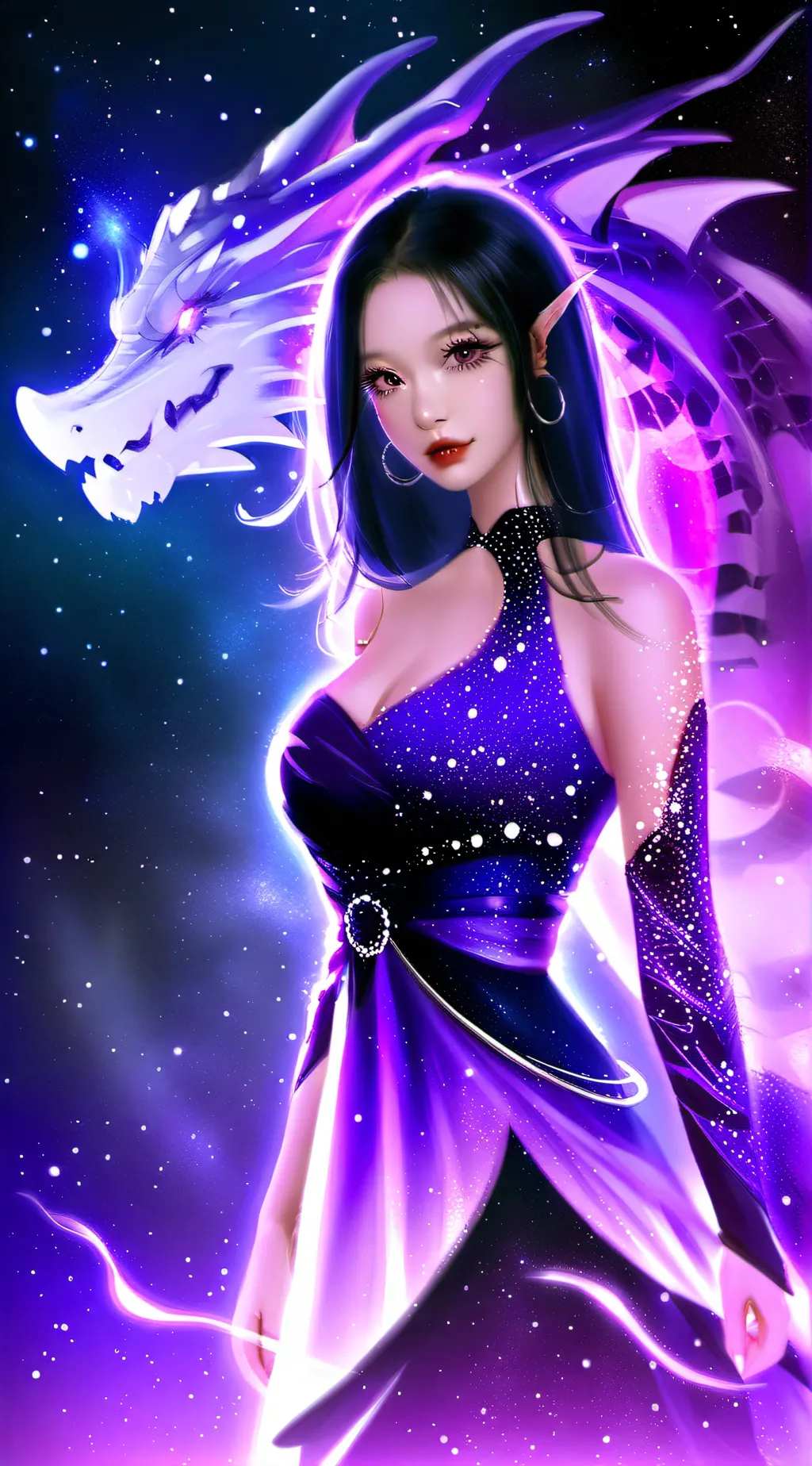 ai character: shimana galaxy) background