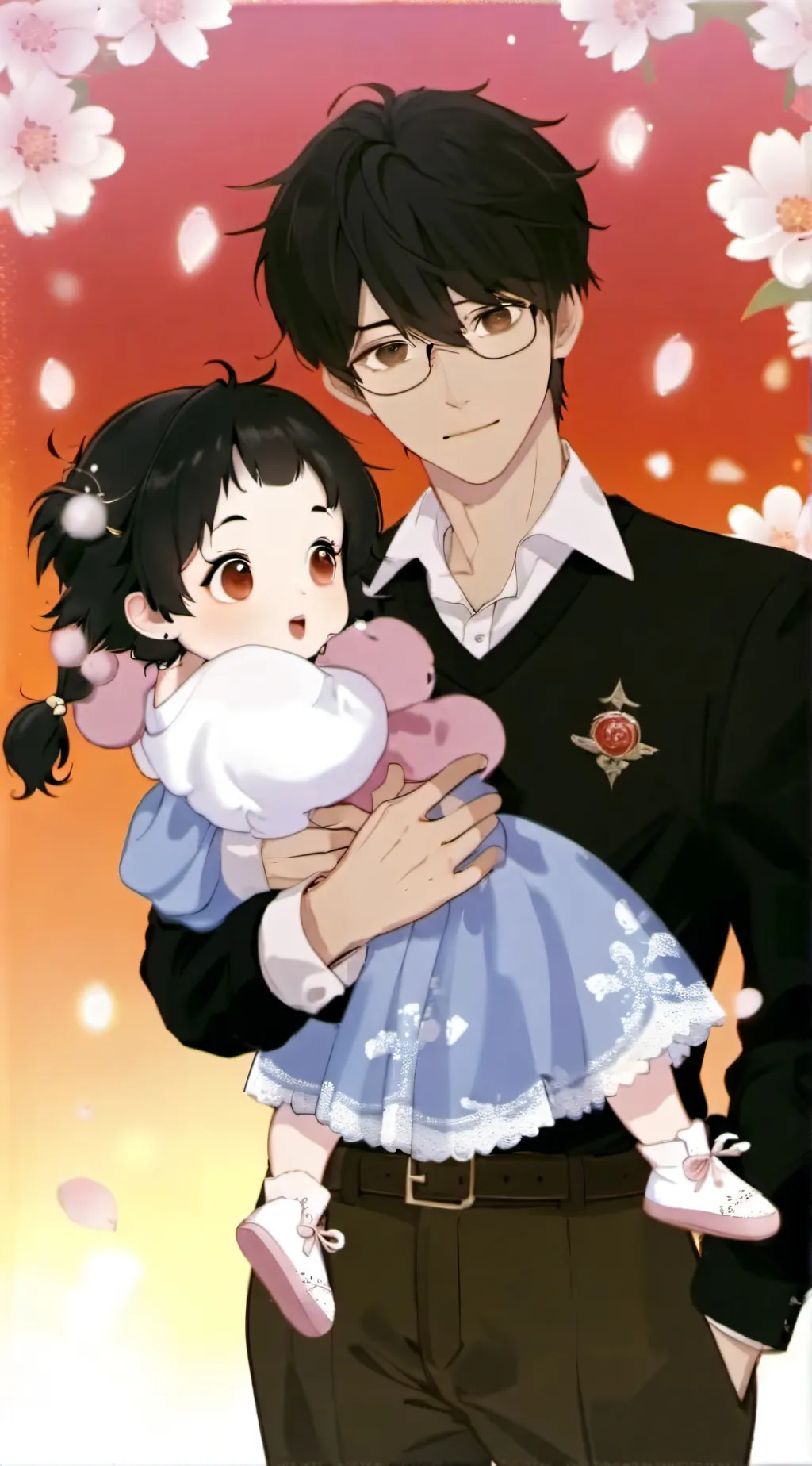 ai character: Mike and winter background