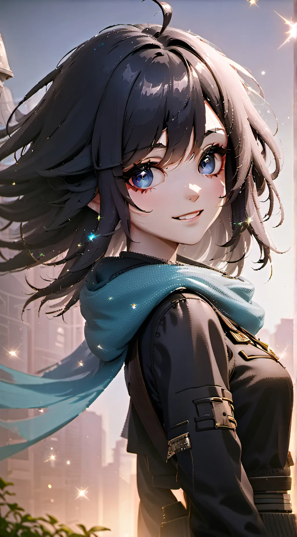 ai character: ✨🩵🎨Sam🎨🩵✨ background