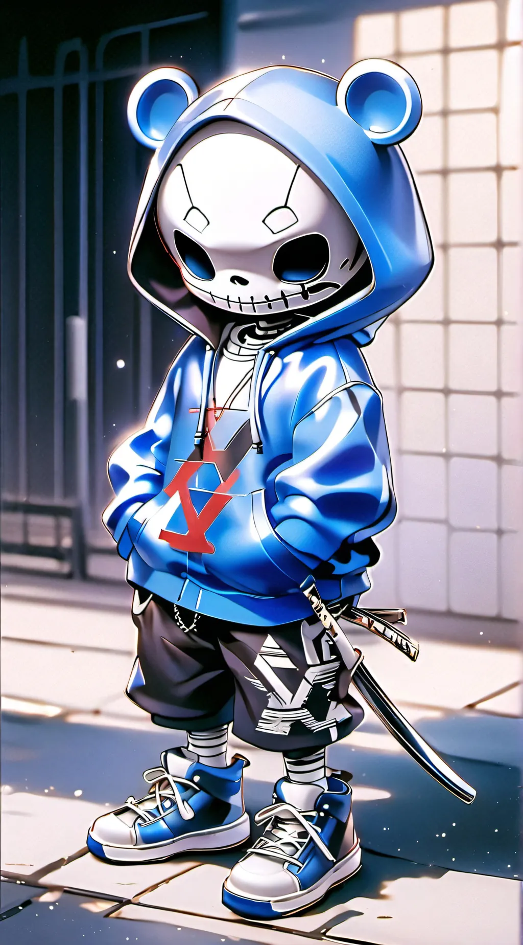 ai character: sans *meme* background