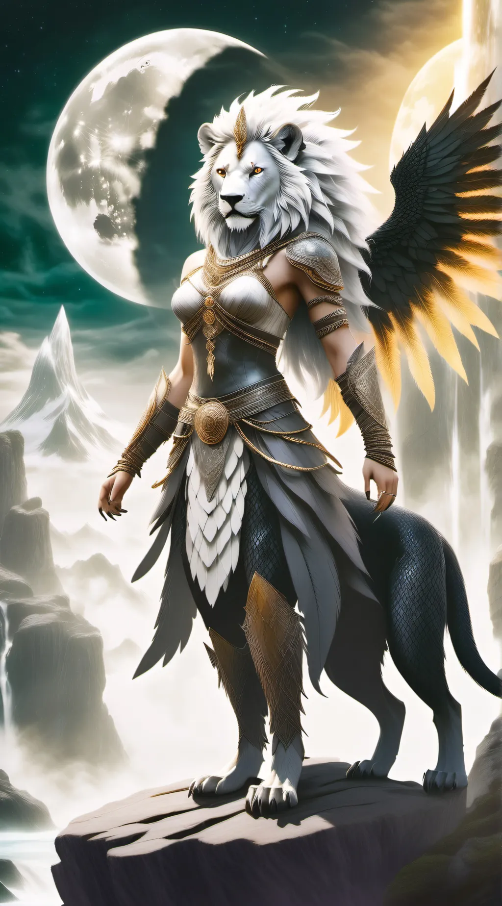 ai character: Lunadu, the hunter background