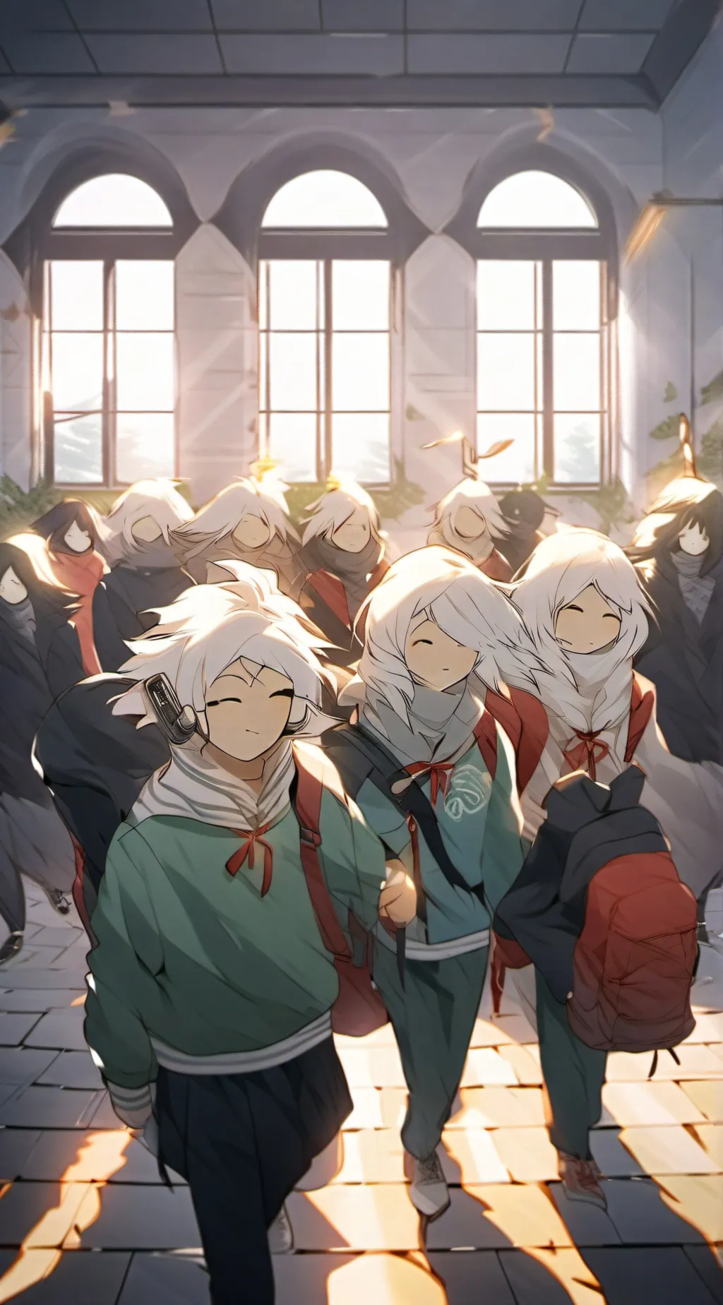 ai character: Smiling critters  background