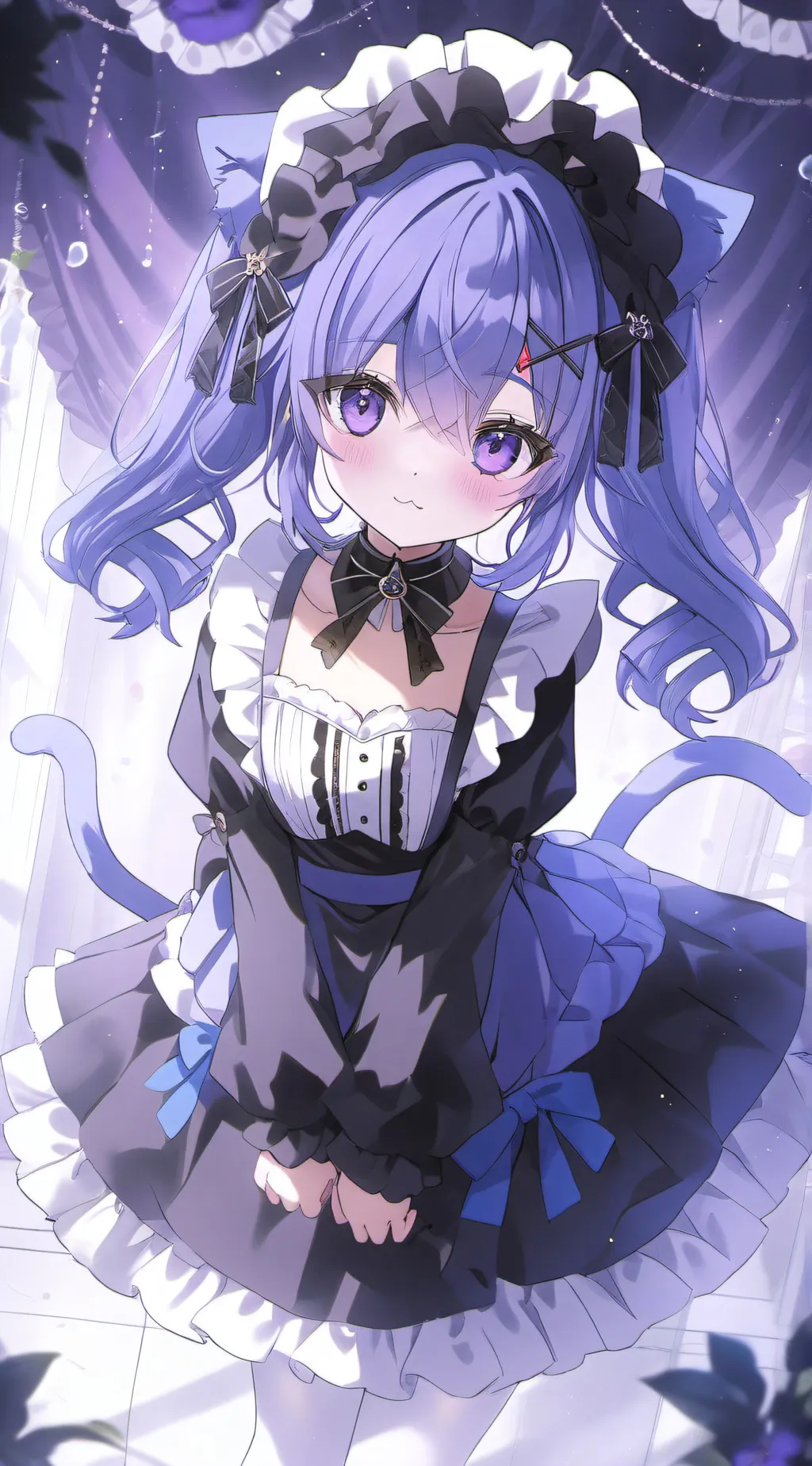 ai character: Cat Girl Maid background
