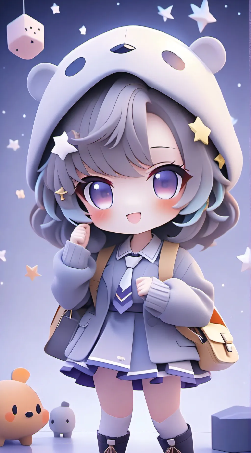 ai character: soulmate color background