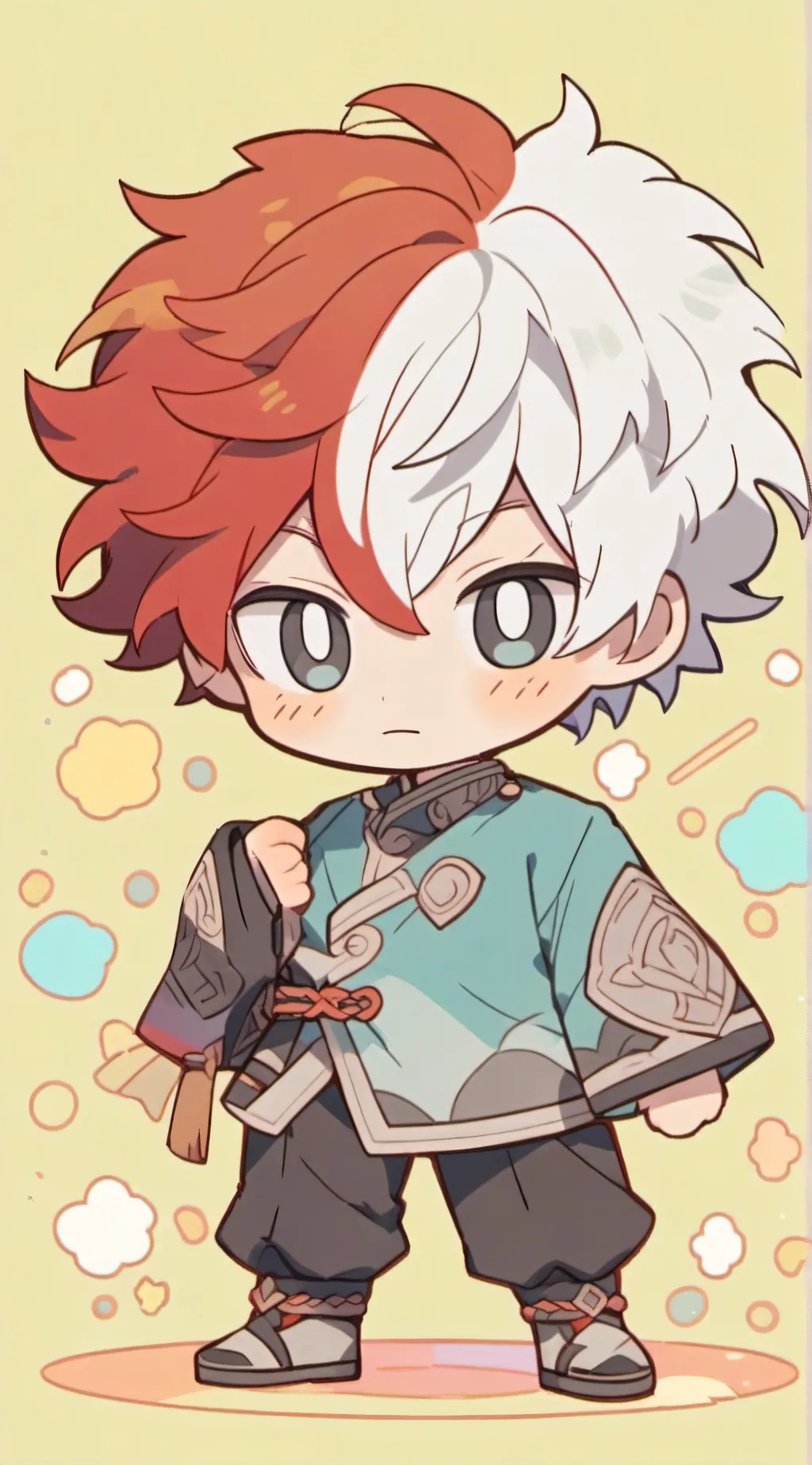 ai character: Shoto Todoroki background