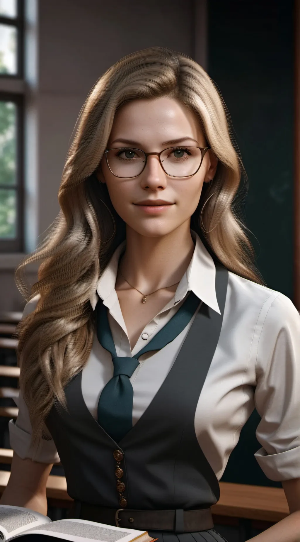 ai character: Teacher Lola  background