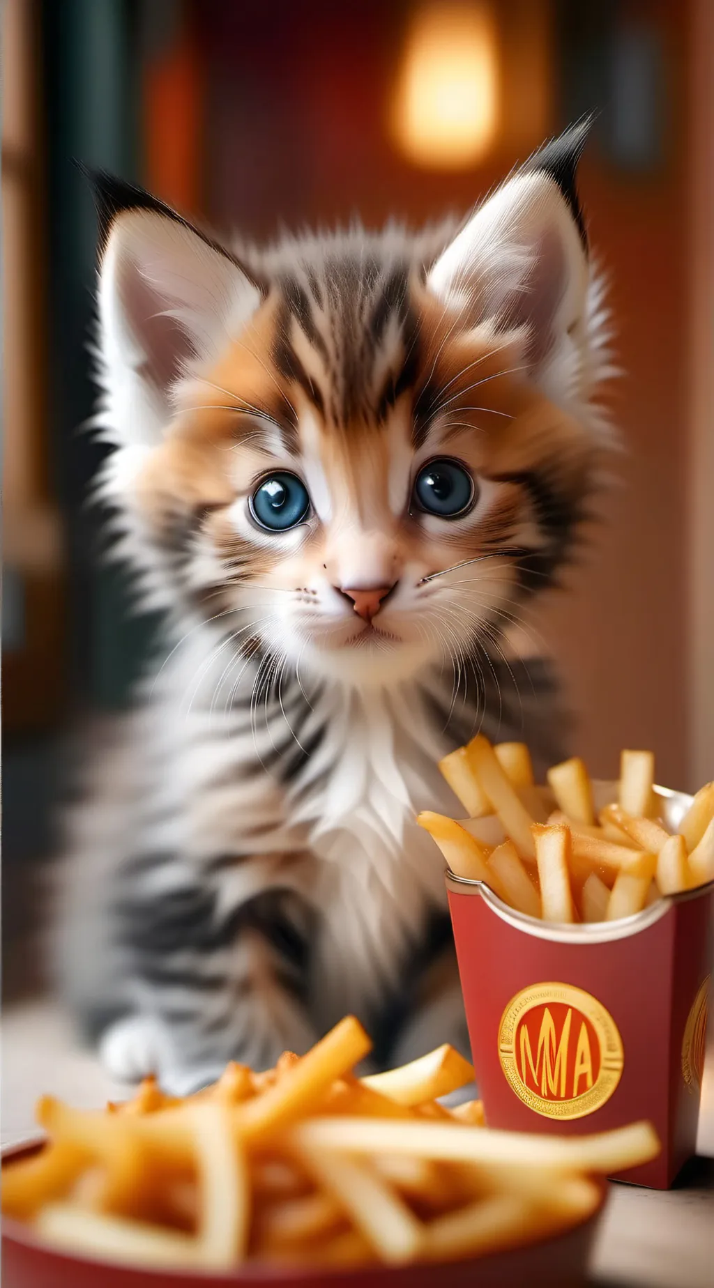 ai character: Mittens background