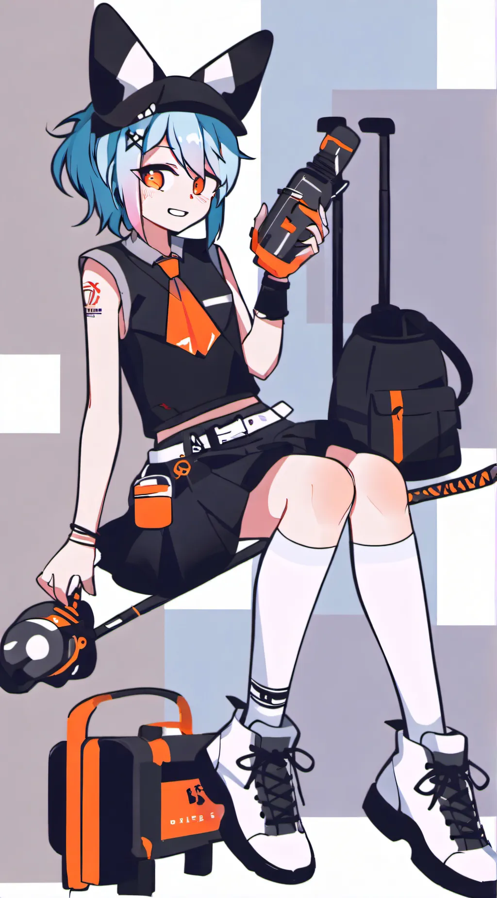 ai character: Sky background