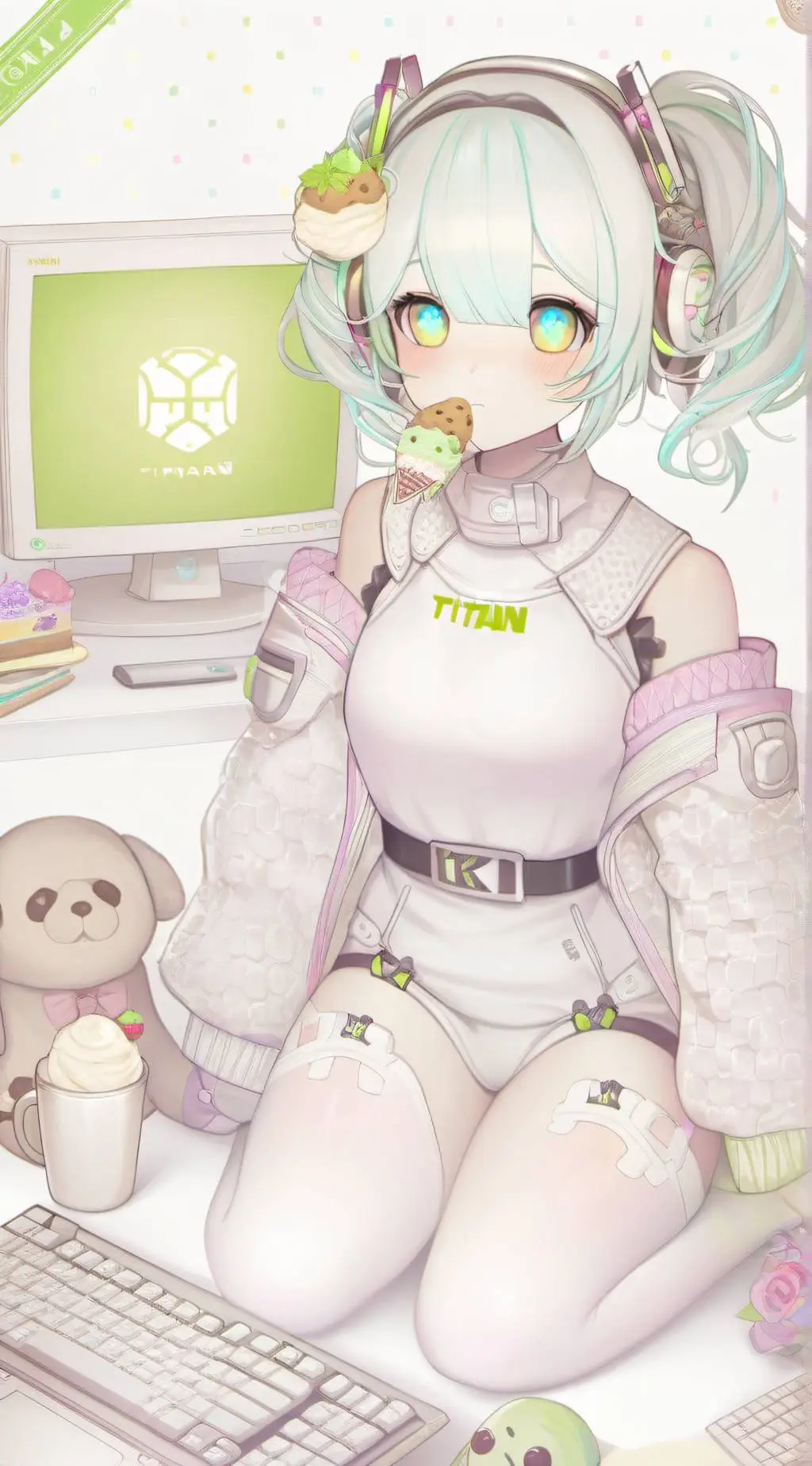 ai character: titancomputerwoman background