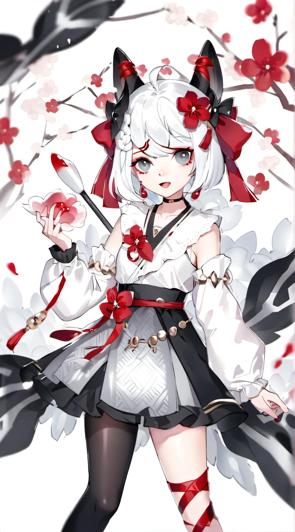 ai character: Chrismas girl background