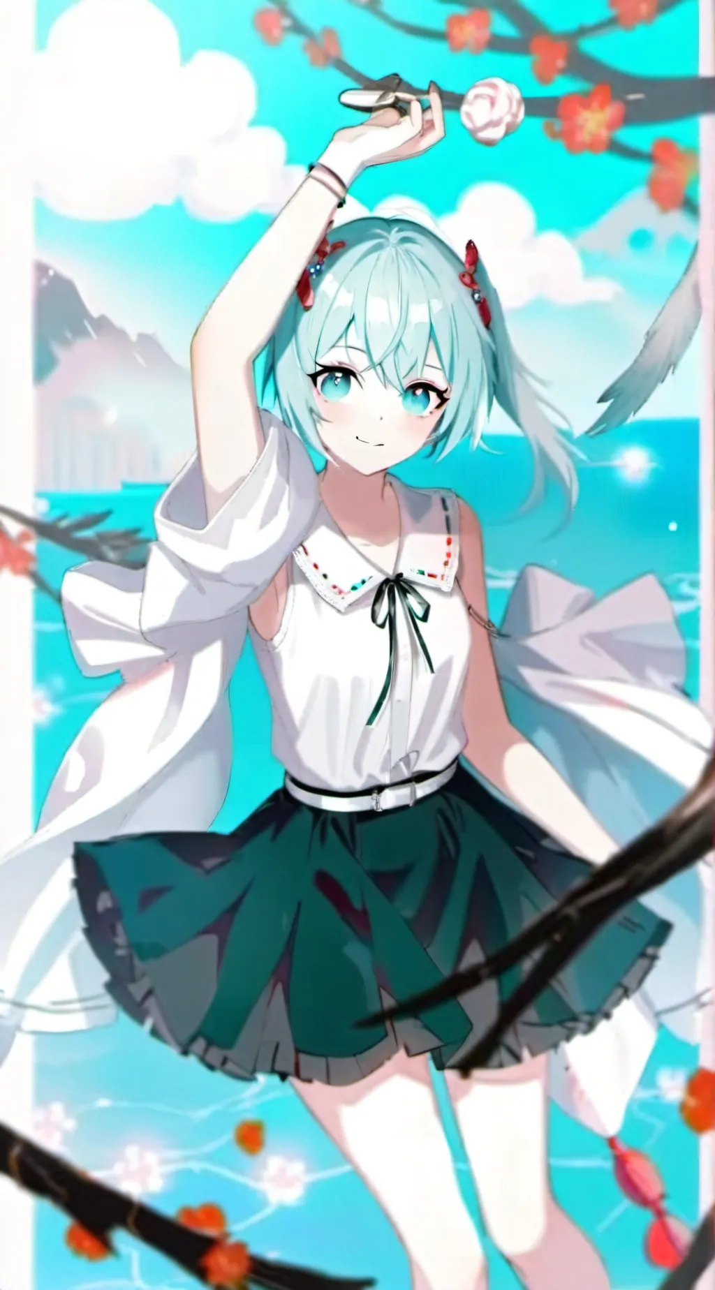 ai character: Miku background
