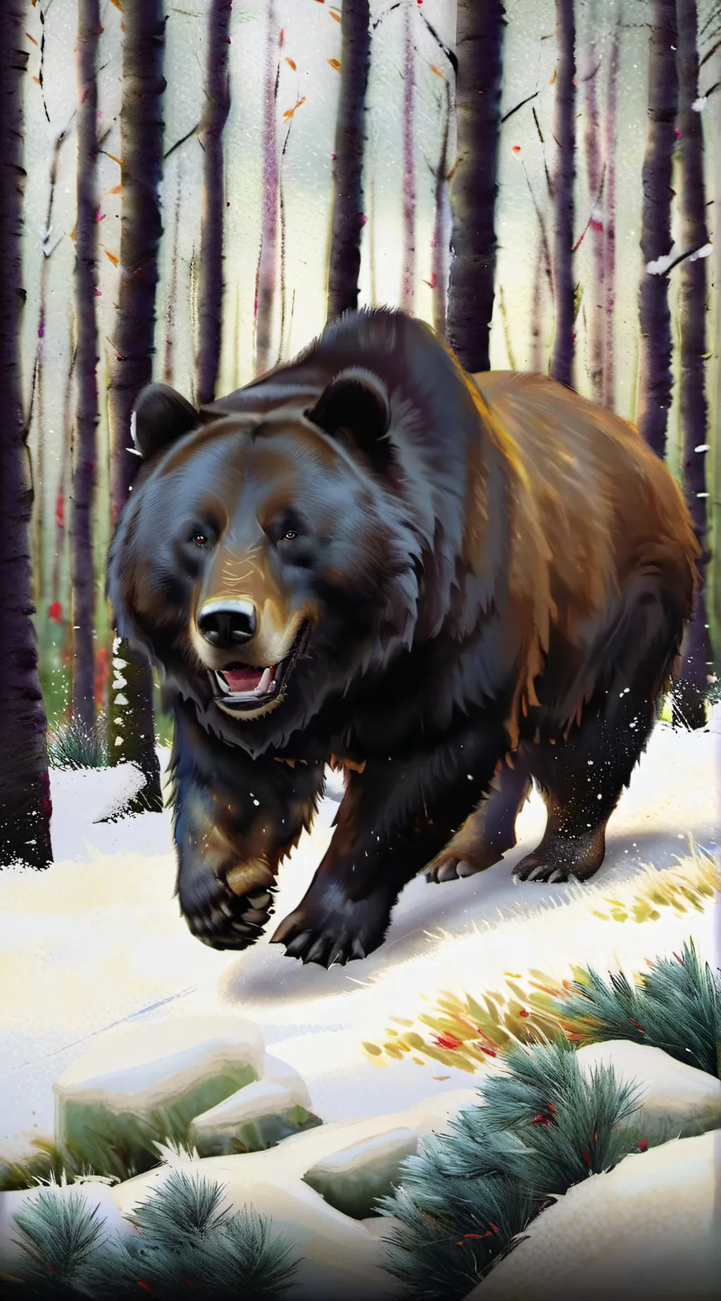 ai character: Ibella camping~ background