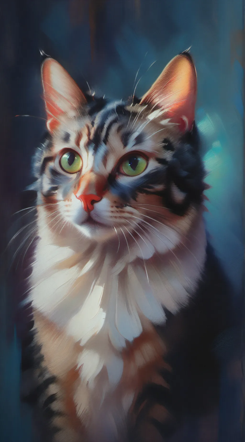 ai character: ꧁HH 𖤐 CAT꧂ background