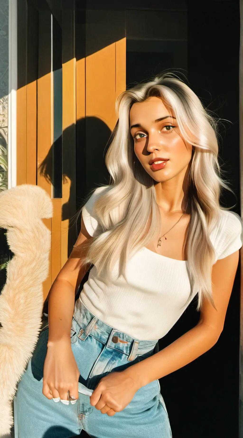 ai character: Girl bsf  background