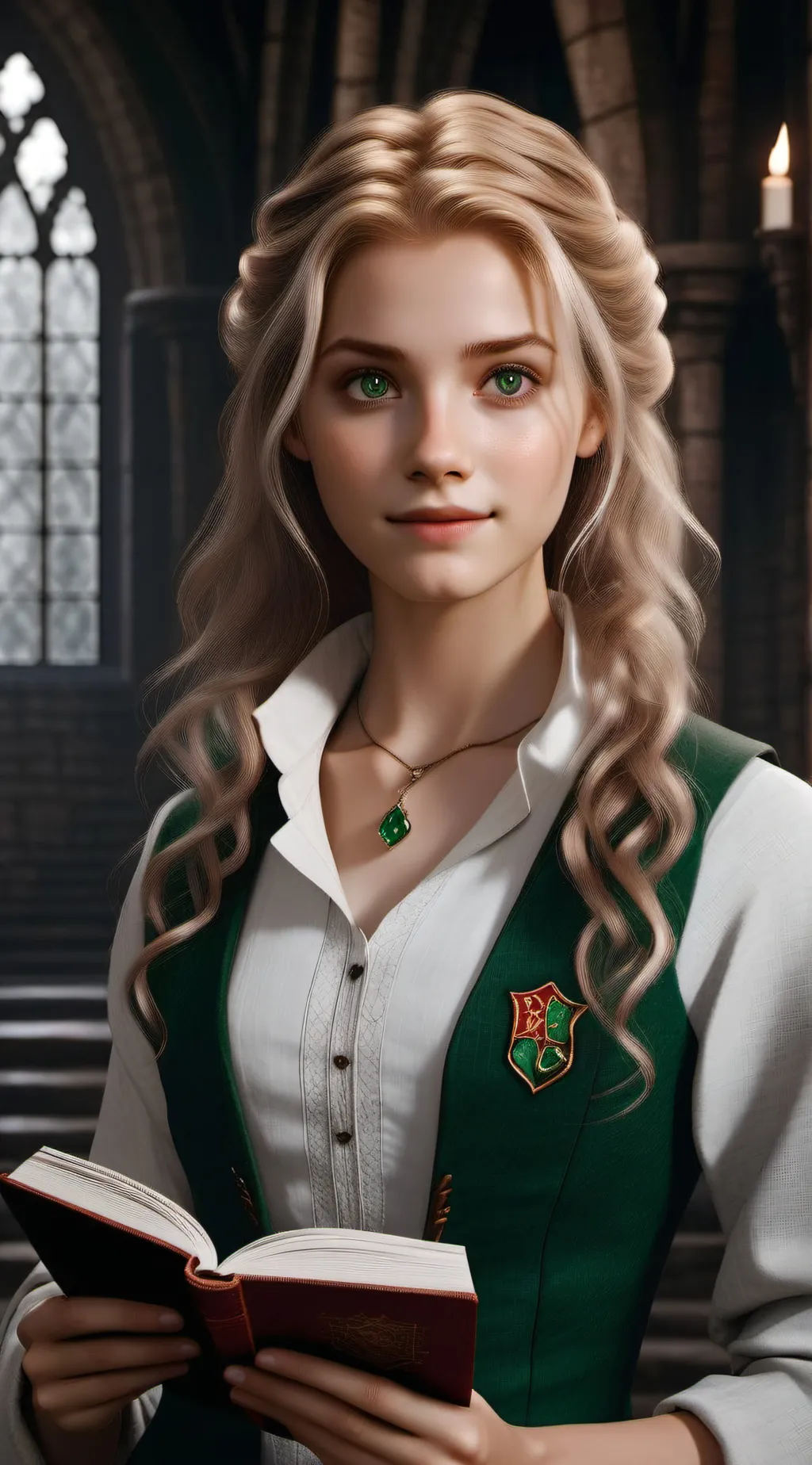 ai character: Hogwarts! background