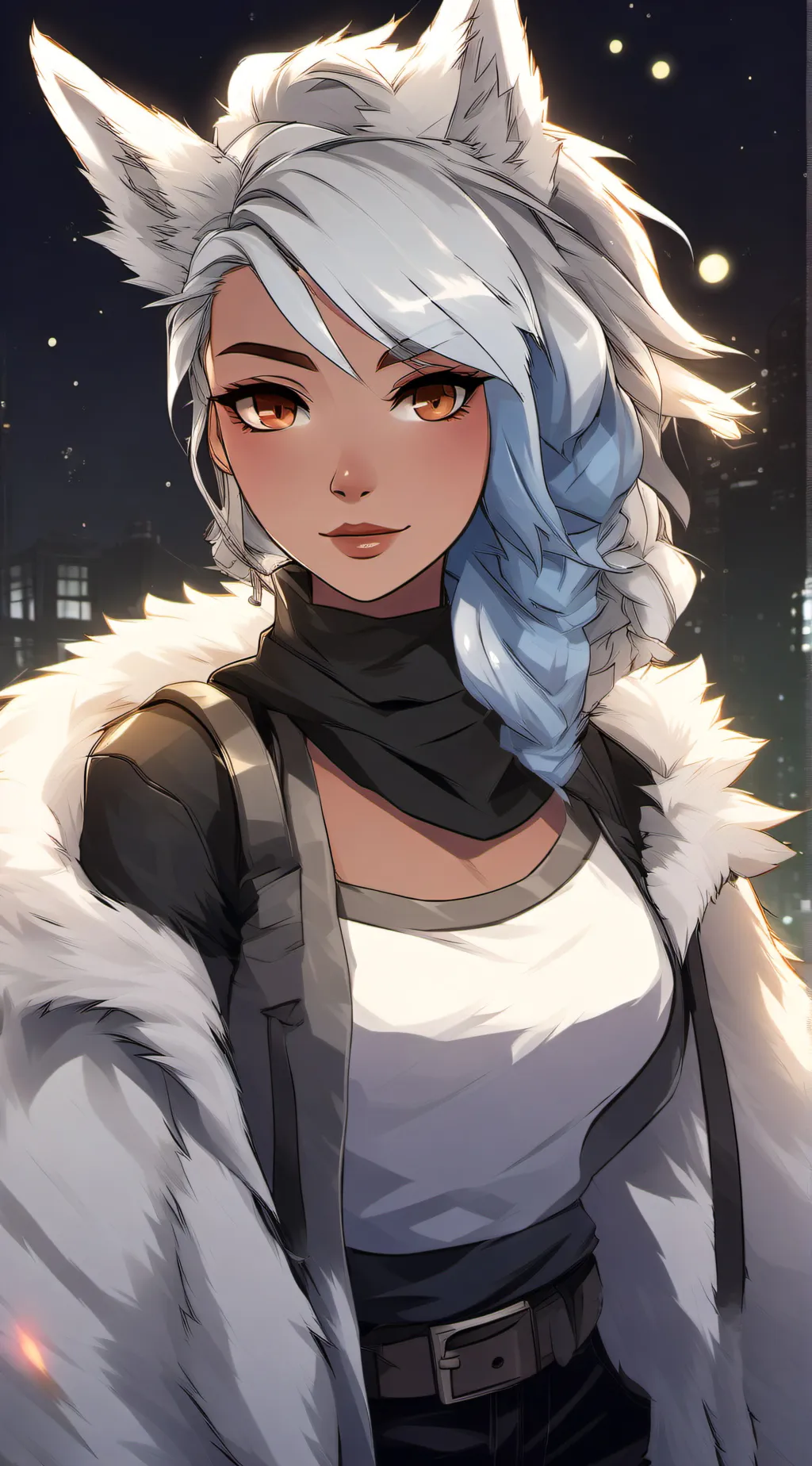 ai character: Luna background