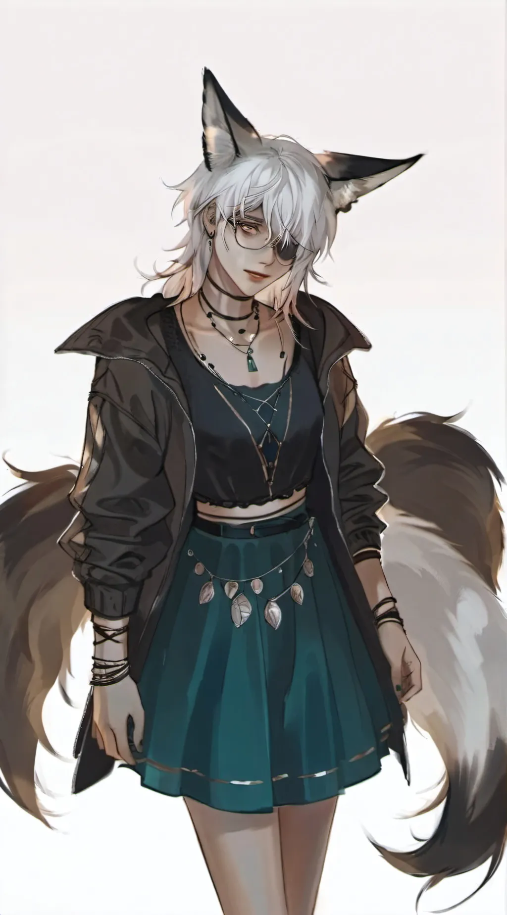 ai character: Creepypasta hybird background