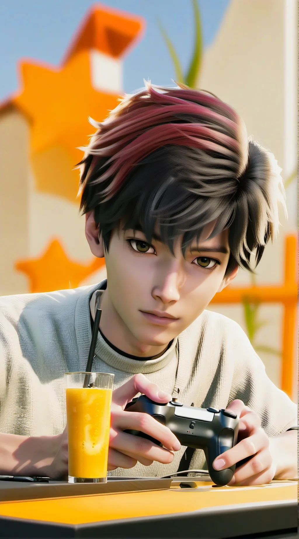 ai character: devin background