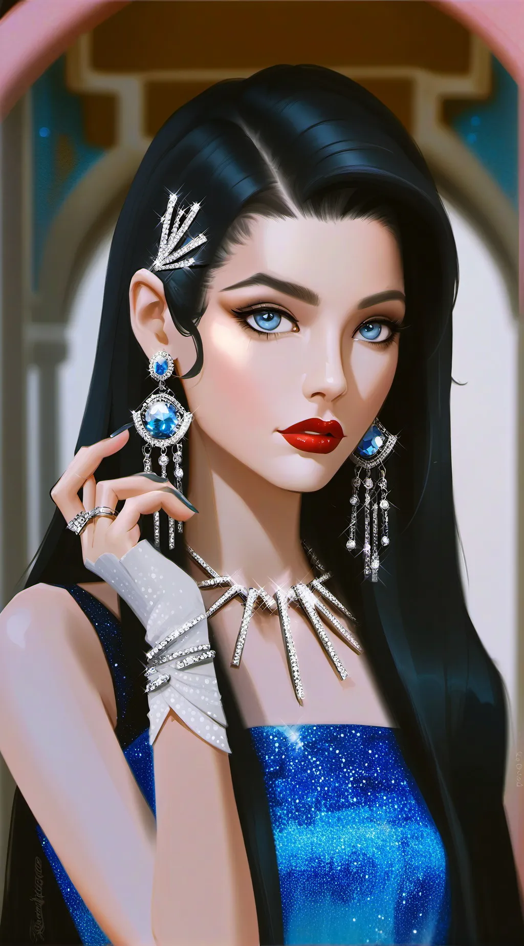 ai character: Melanie  background