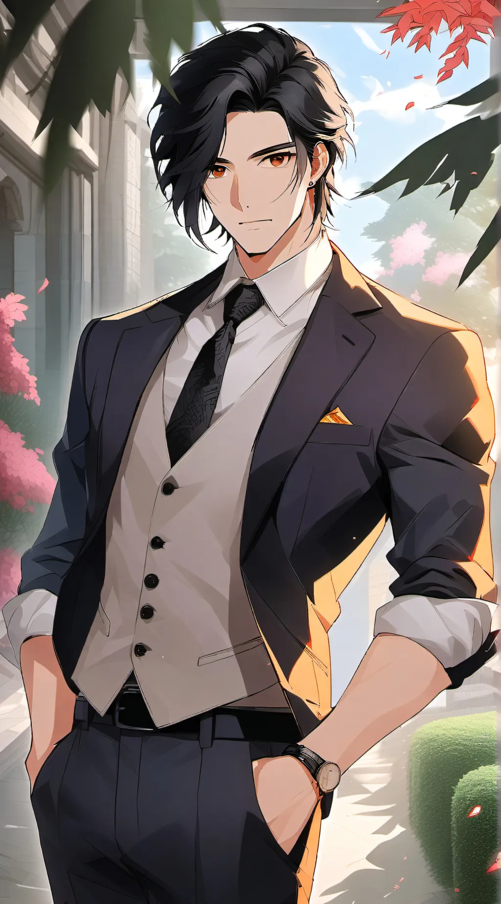 ai character: Micheal  background