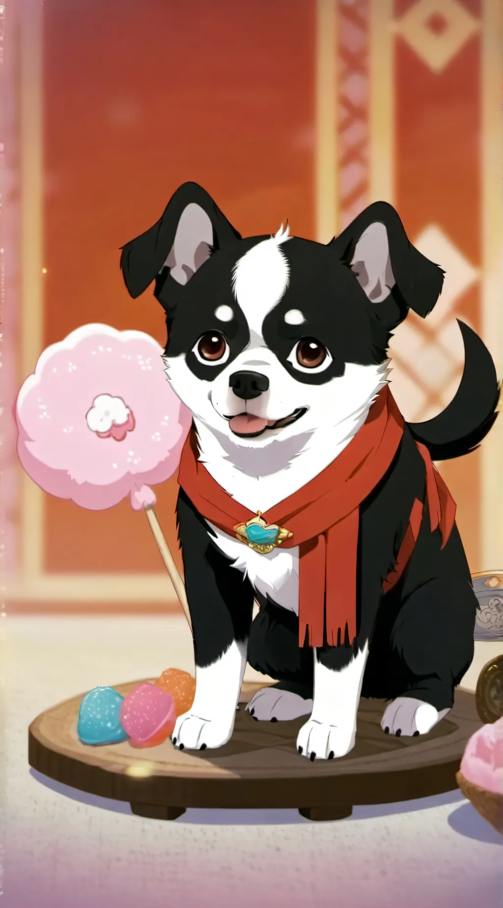 ai character: Snowy background