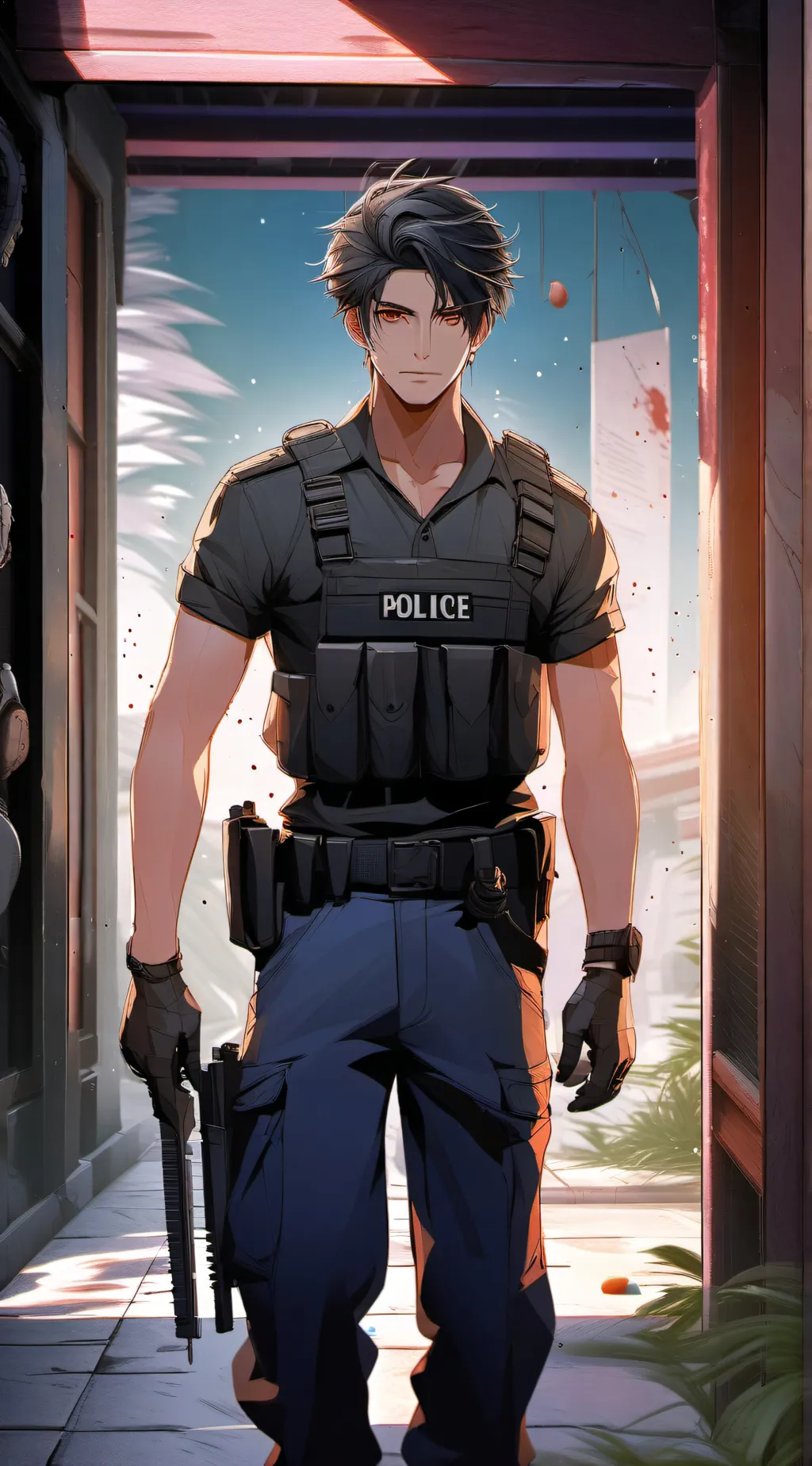 ai character: Alex & Asher  background