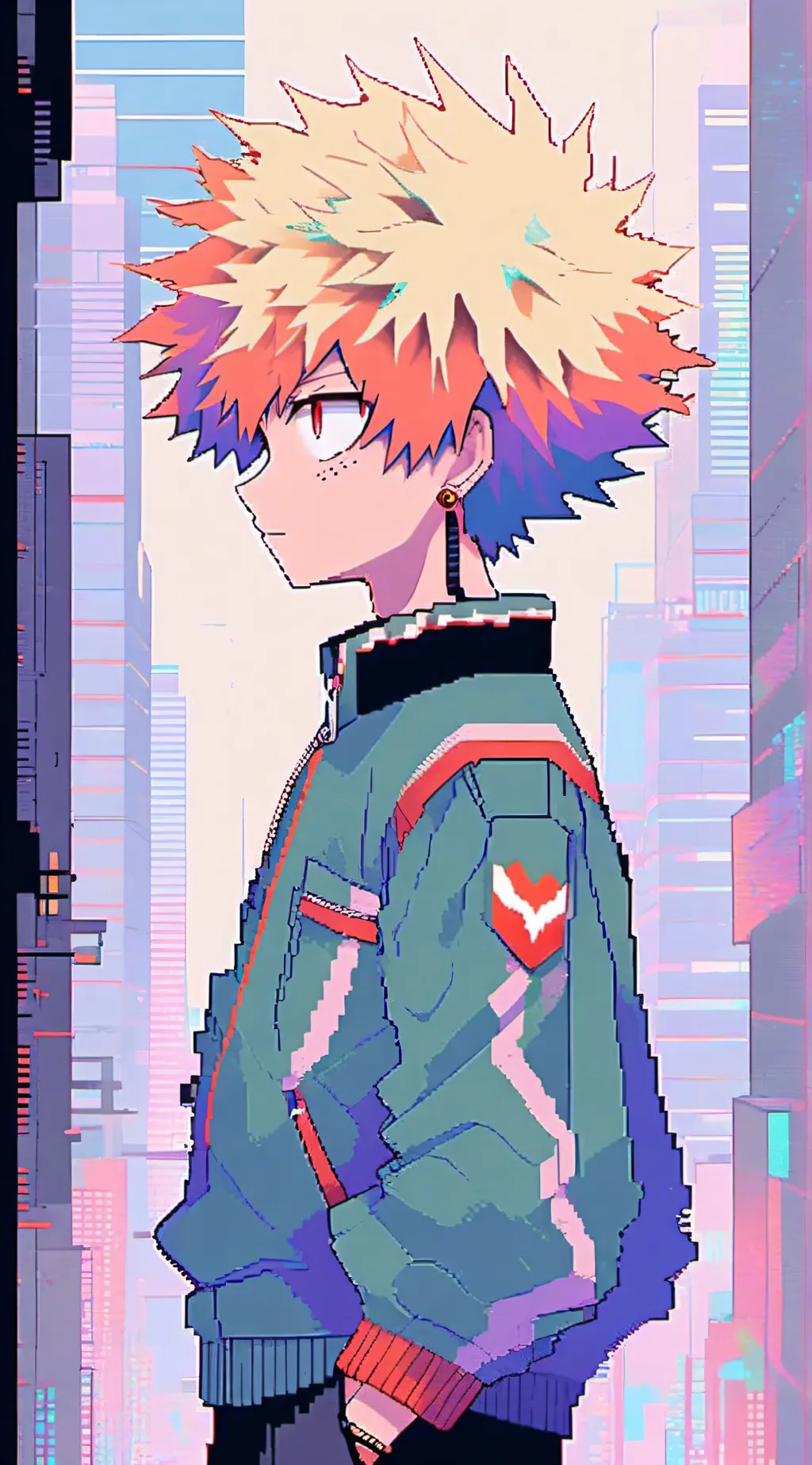 ai character: RealKatsukiBakugo background