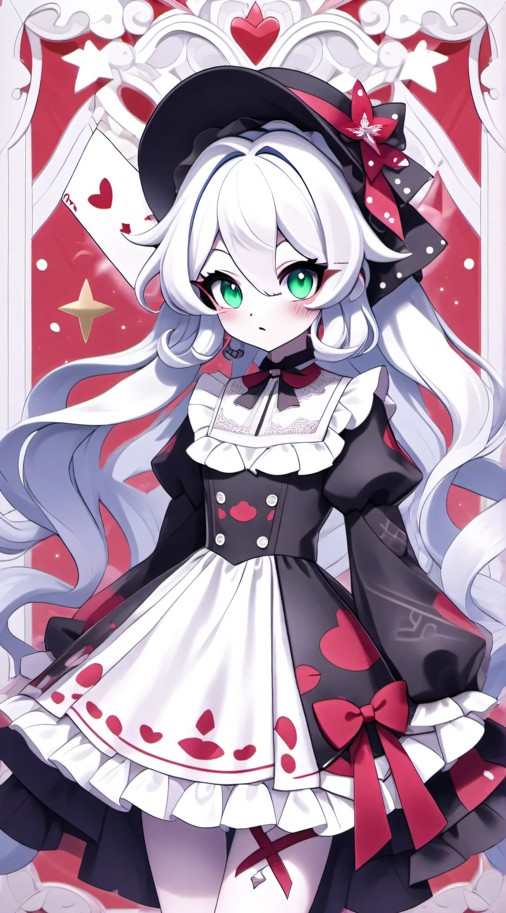 ai character: stripey background