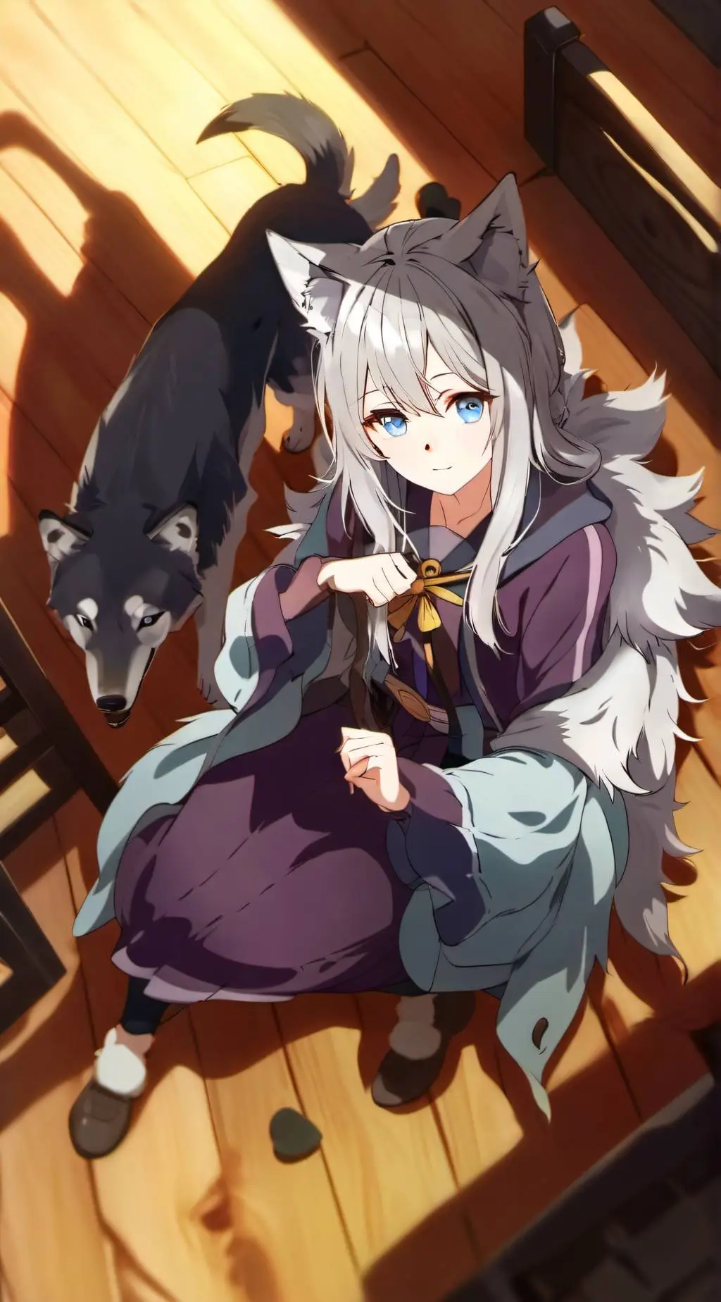 ai character: Crystal background