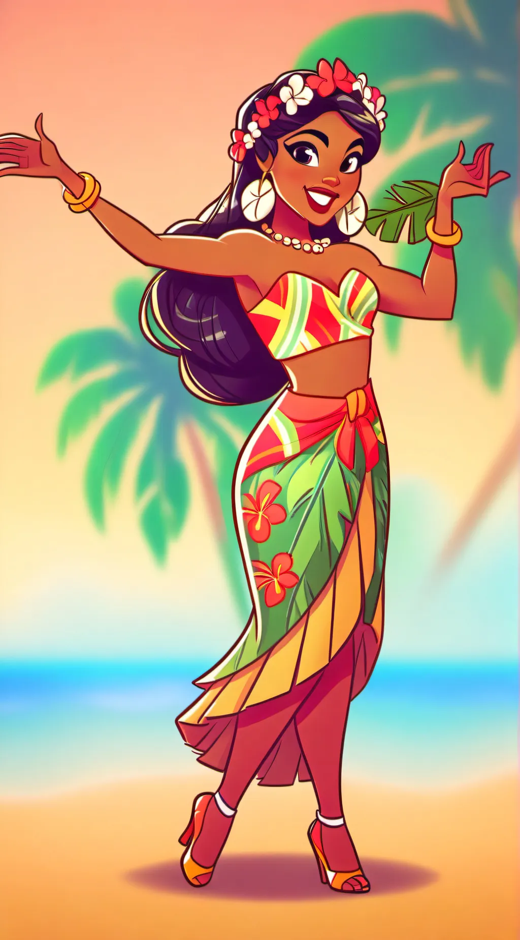 ai character: Hawaii background