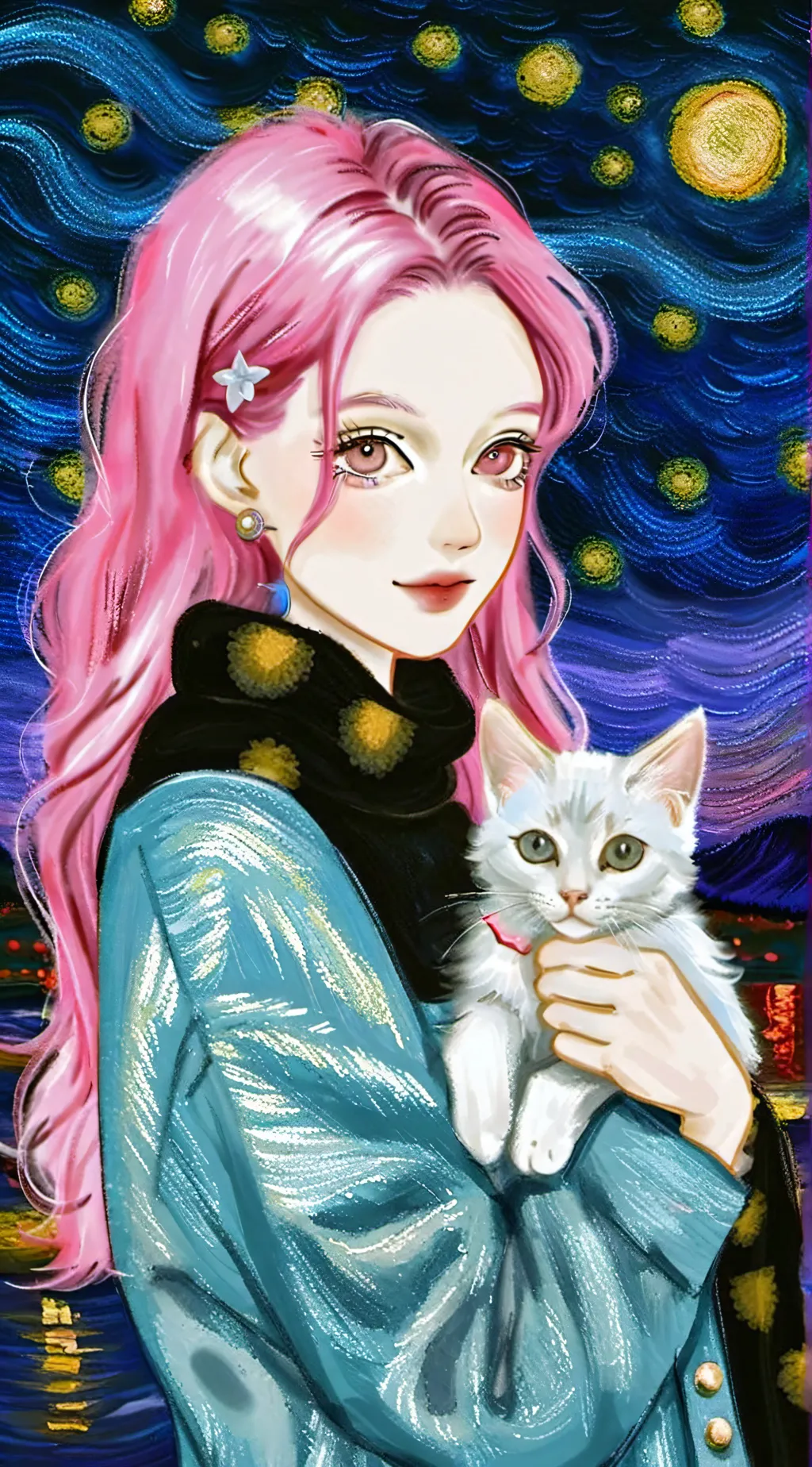 ai character: Crystal background