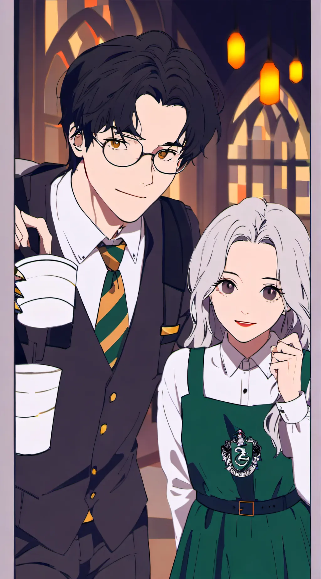 ai character: Hogwarts slytherin background