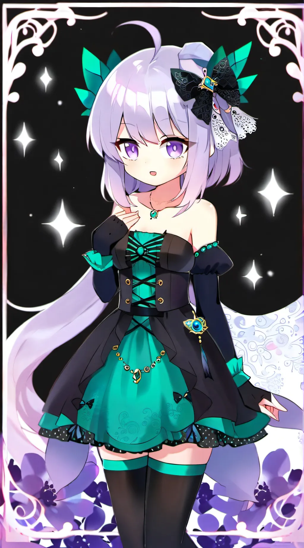 ai character: Emerald  background