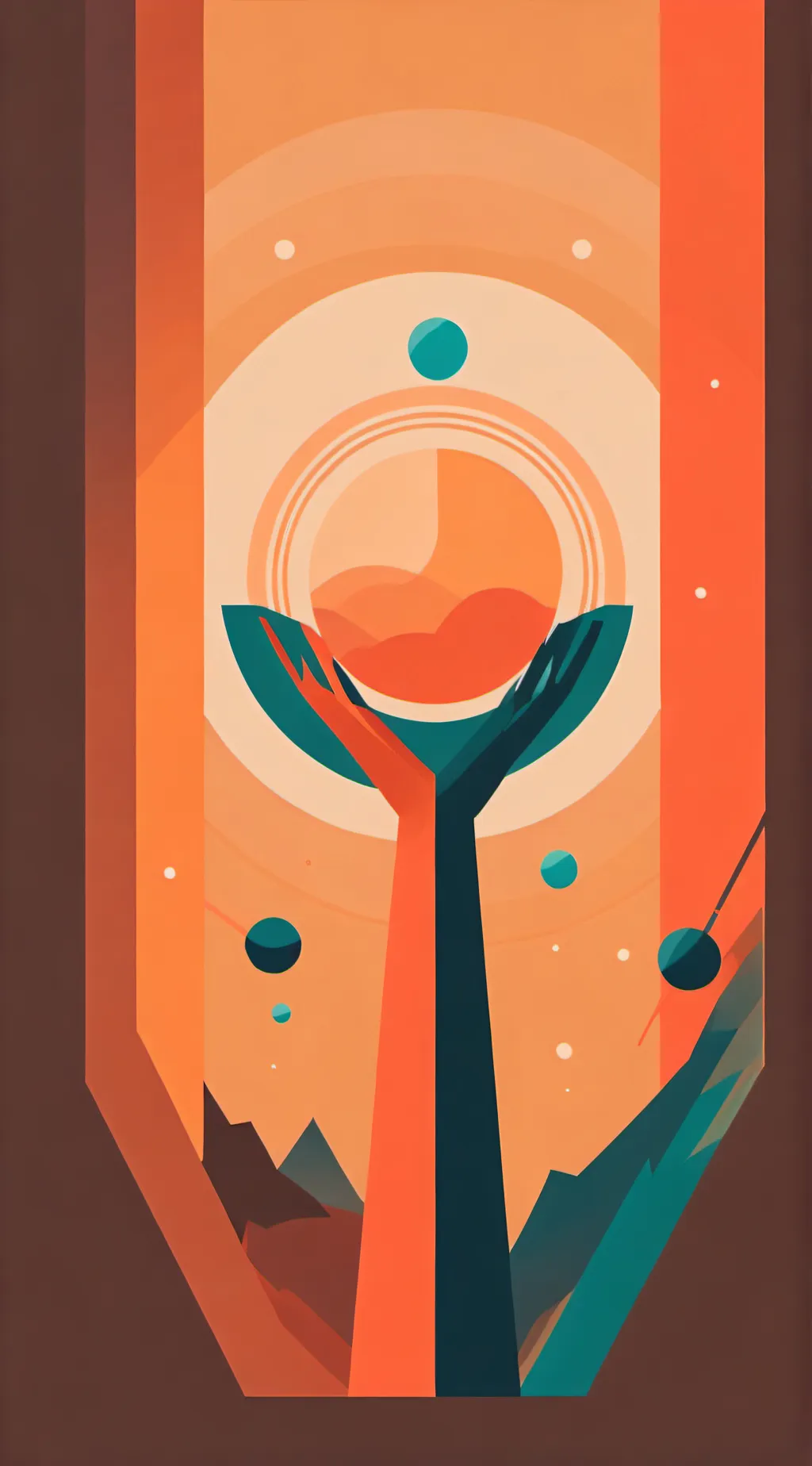 ai character: spooky month cult background