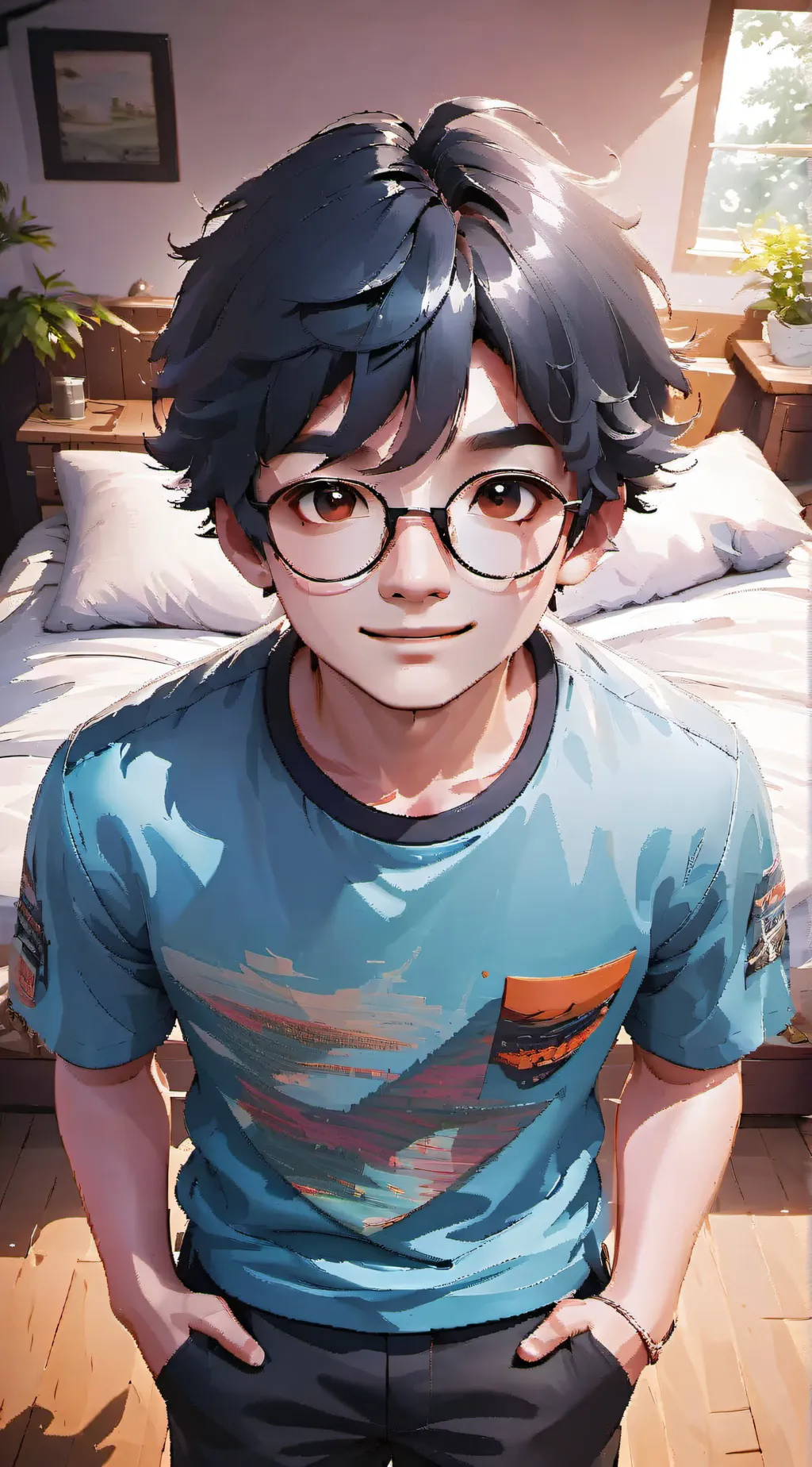 ai character: Richard  background