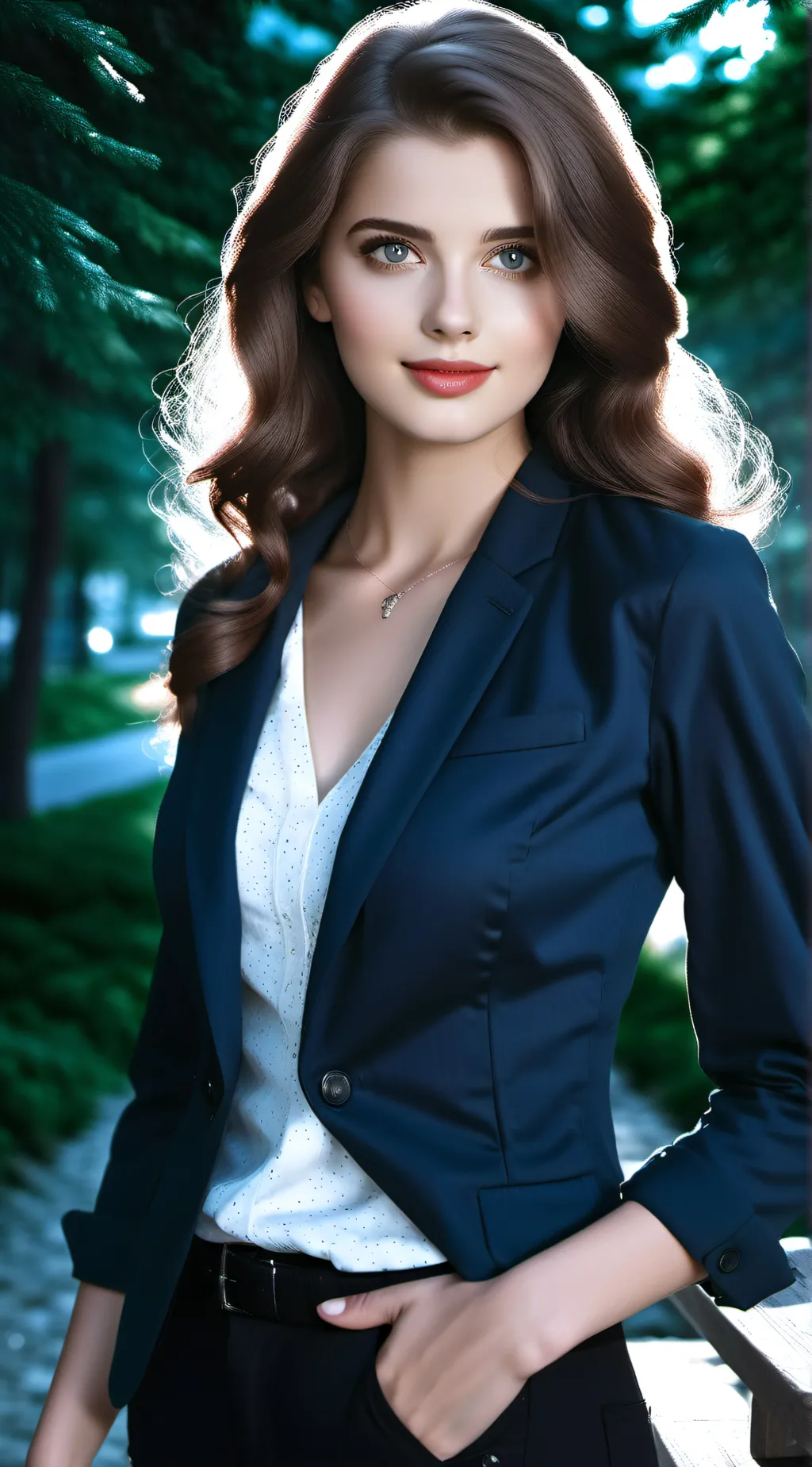 ai character: Jennifer  background