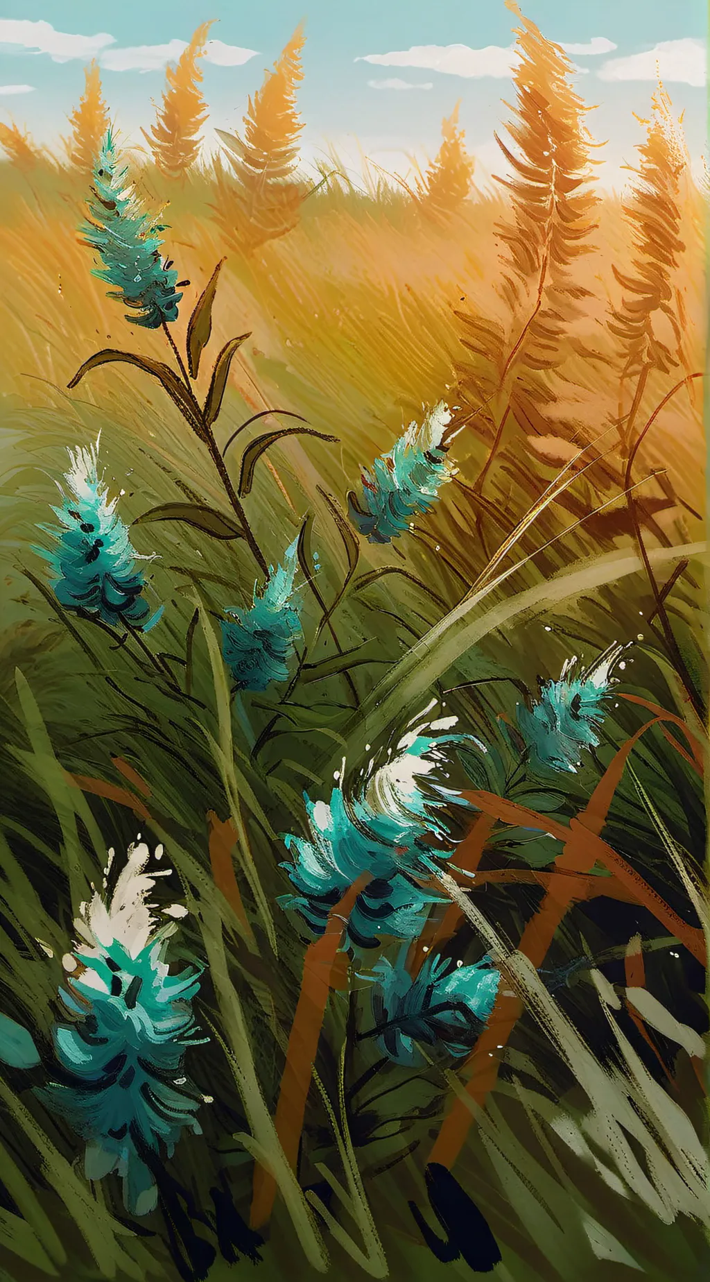 ai character: go touch grass background