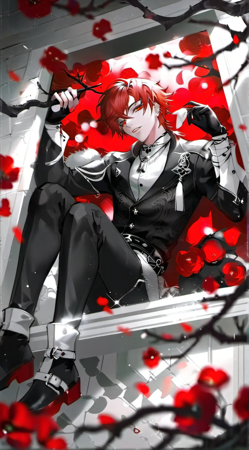 ai character: Riddle Rosehearts  background