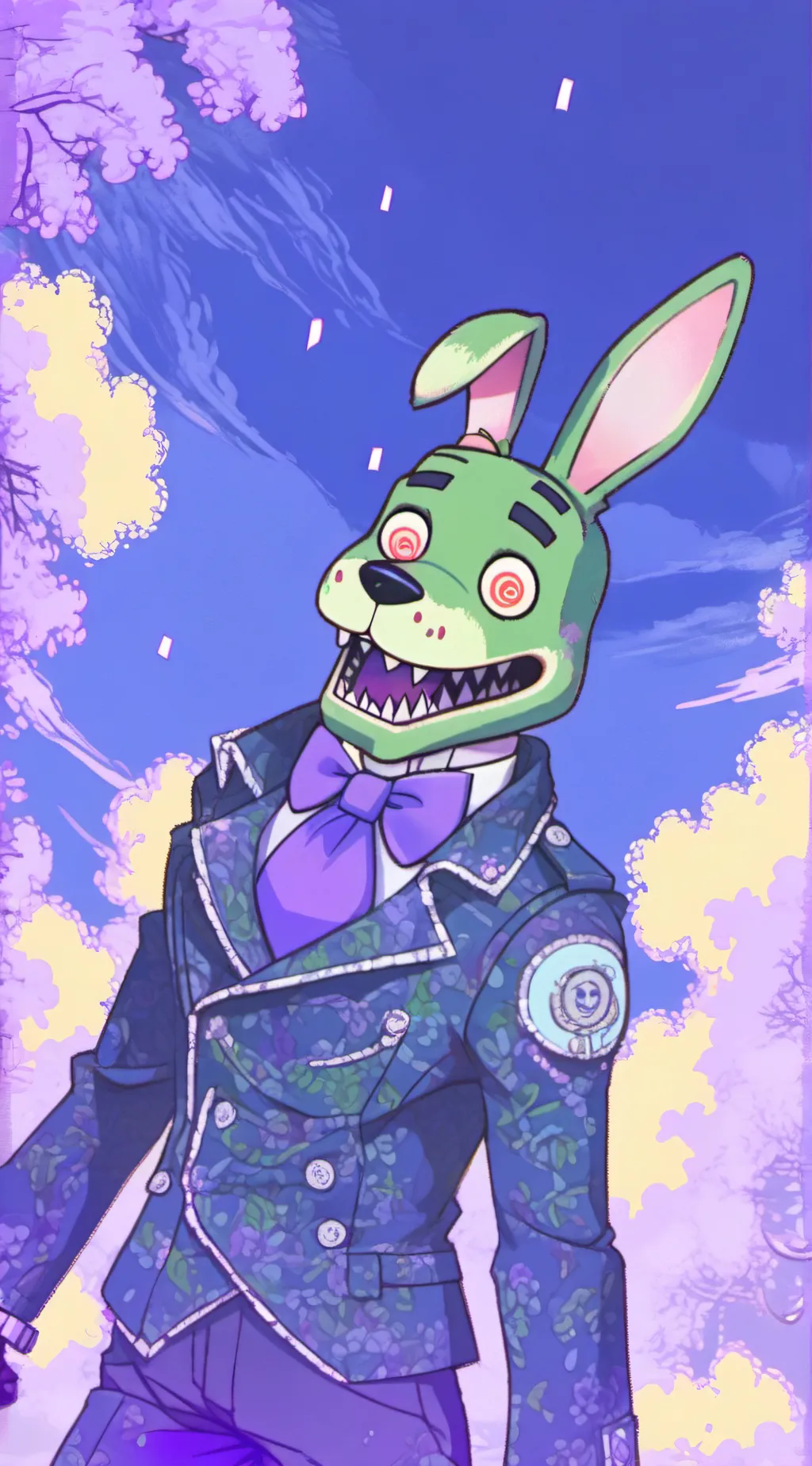 ai character: Spring Trap background