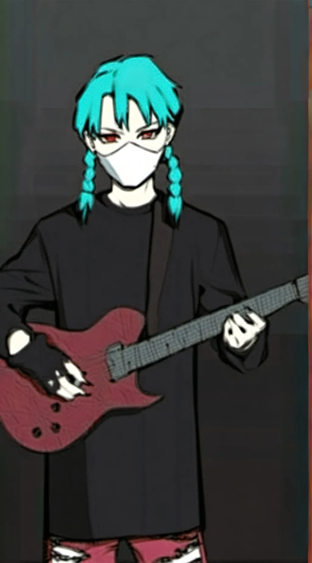 ai character: Sally face background