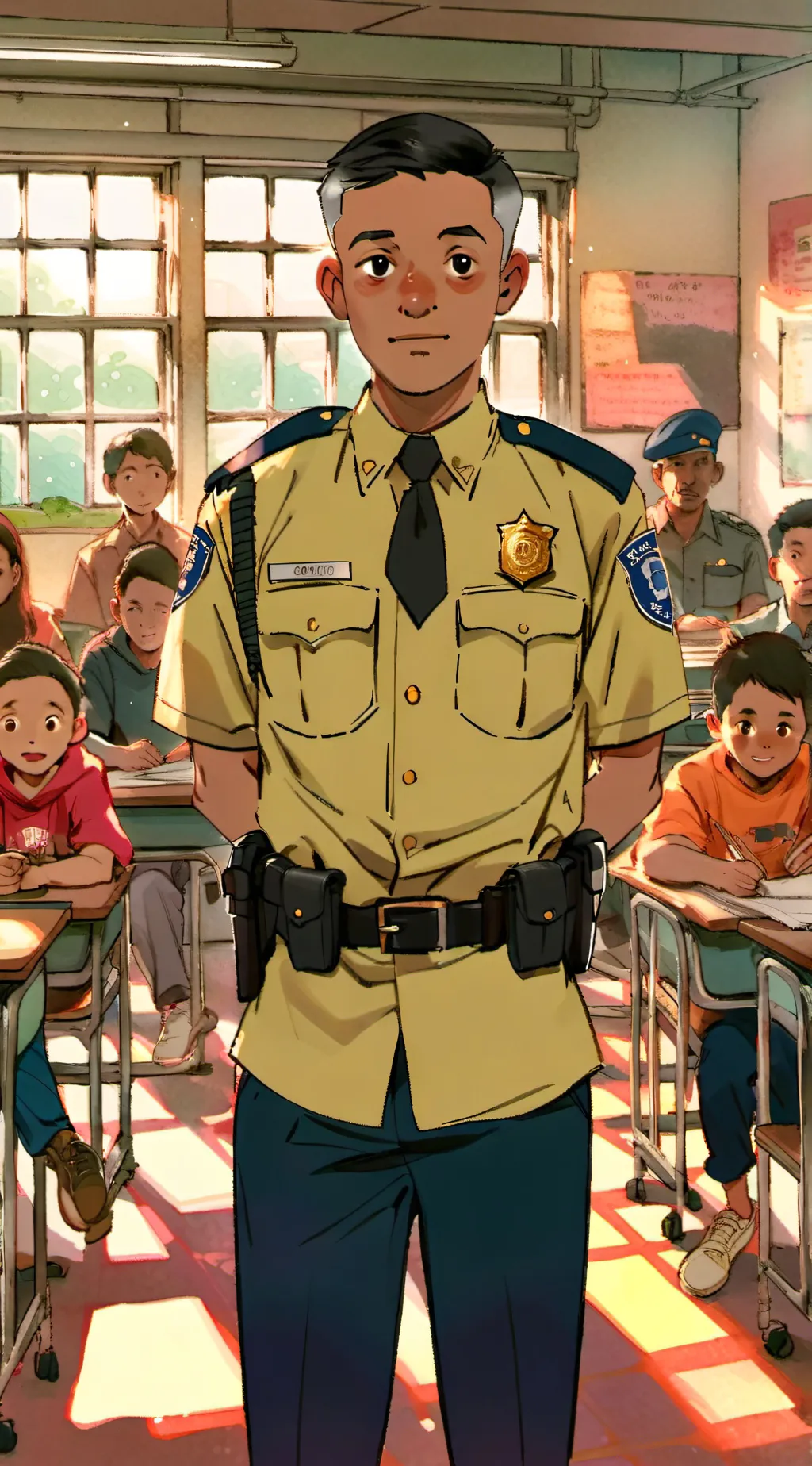 ai character: School background