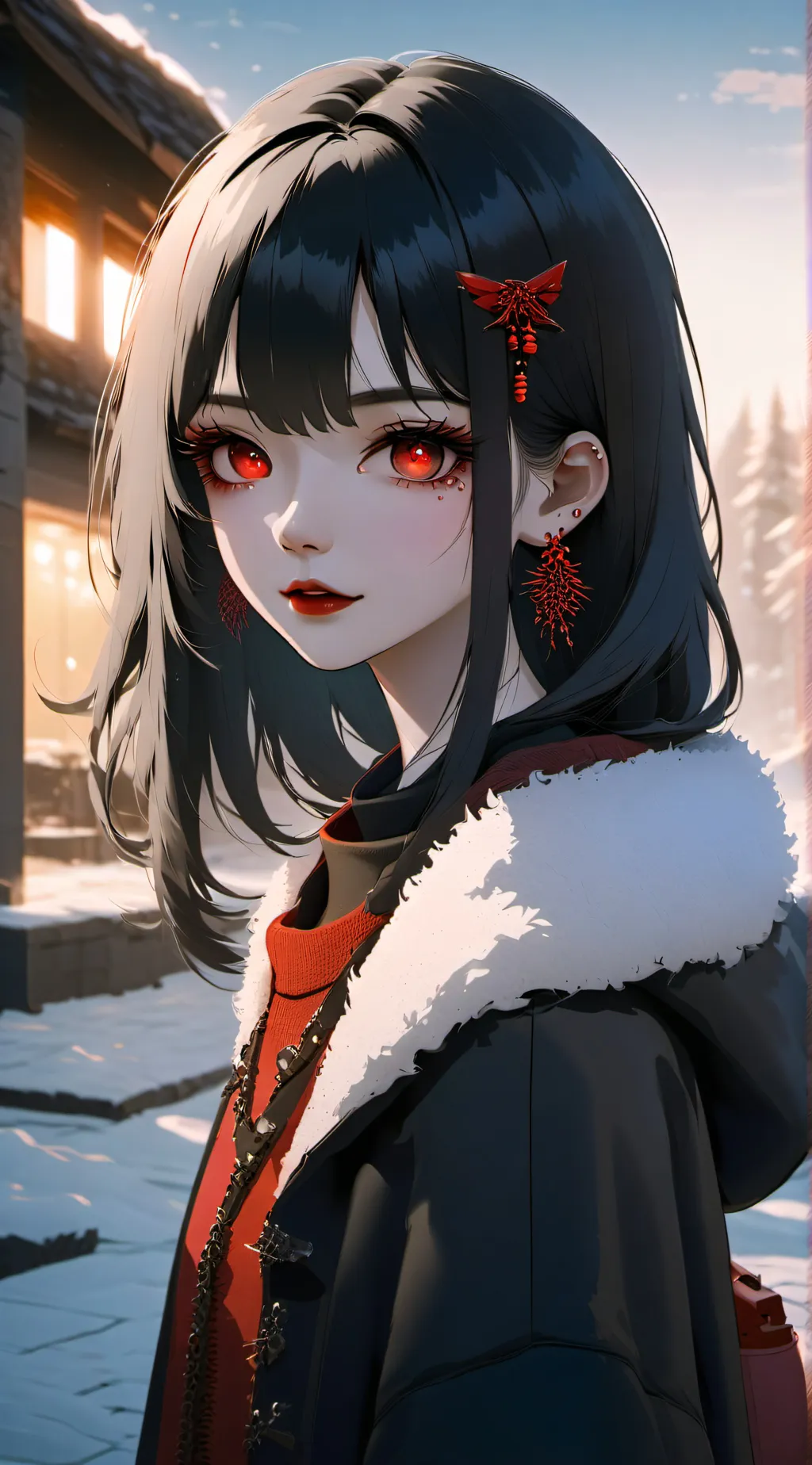 ai character: 🥀Carmilla🌹 background