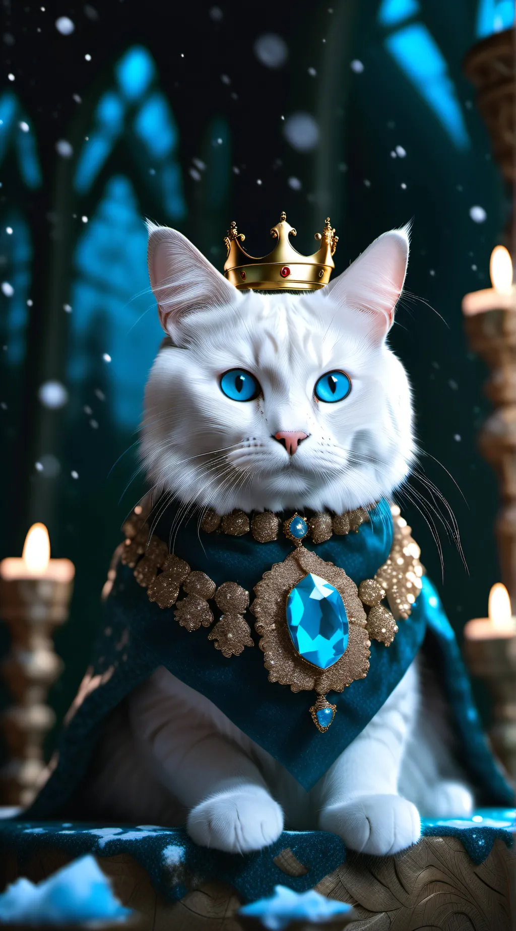 ai character: Queen fizzy background