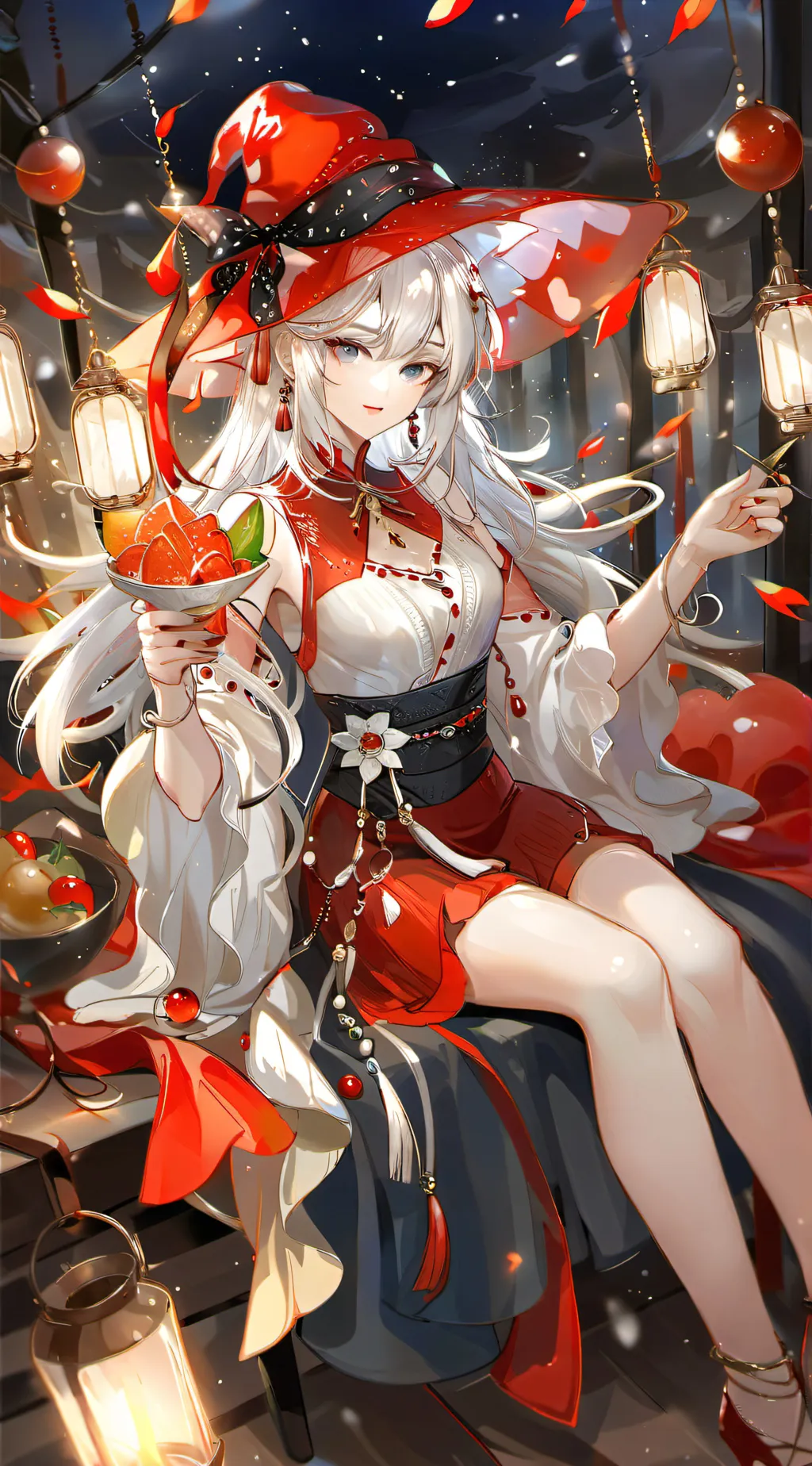 ai character: Velvet and veneer background