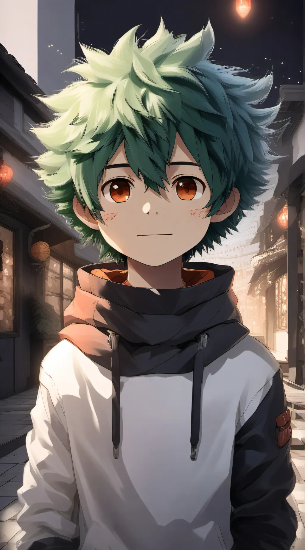 ai character: deku  background