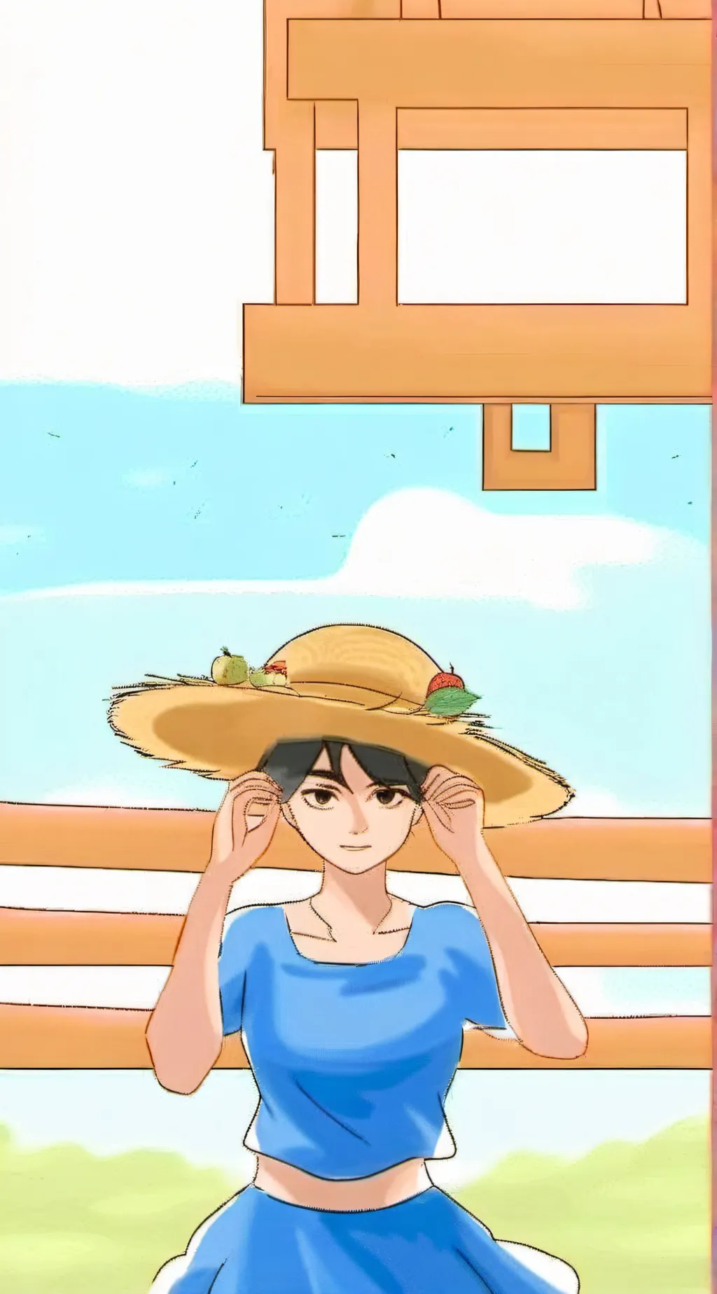 ai character: Strawhat pirates  background