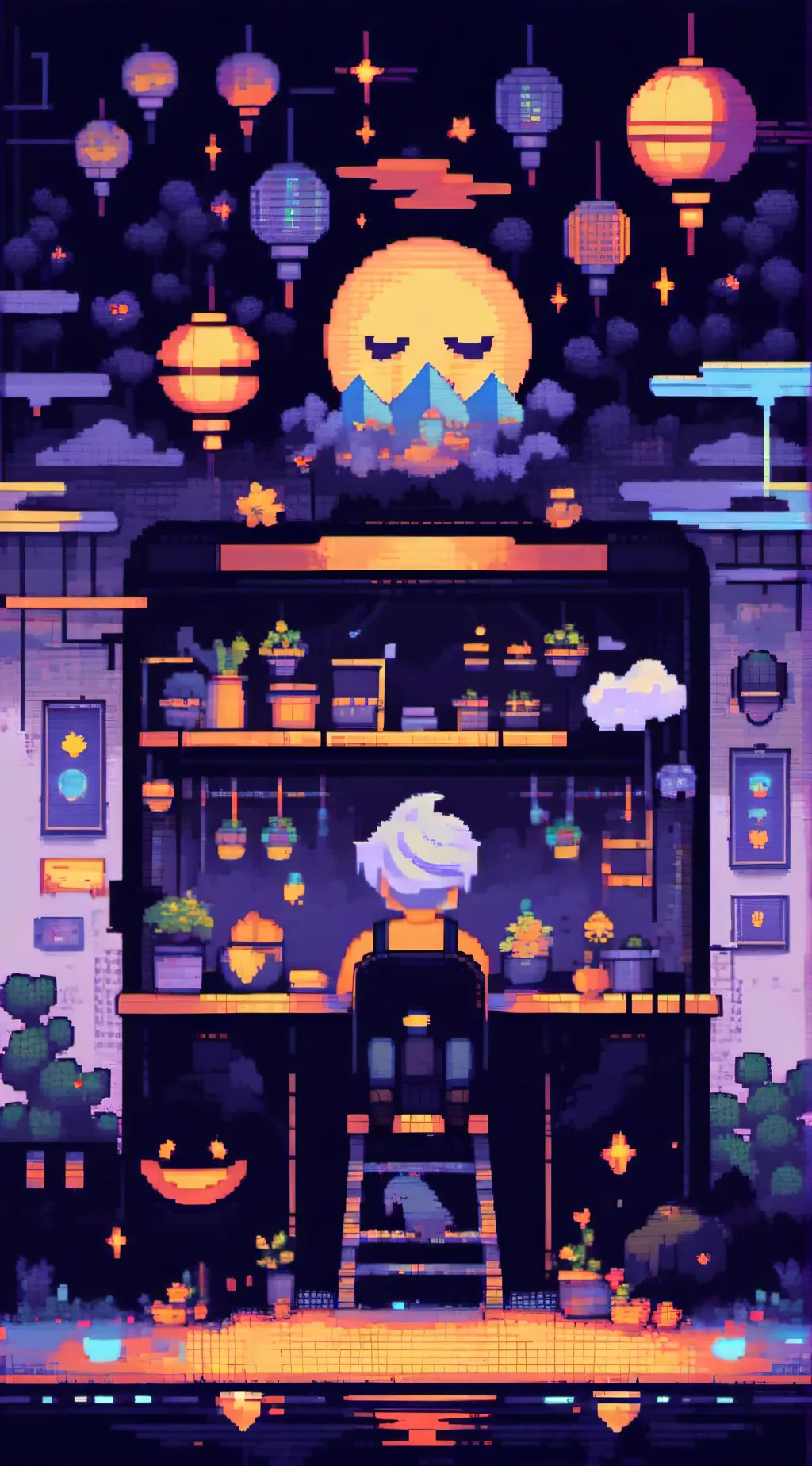 ai character: only use emojis background