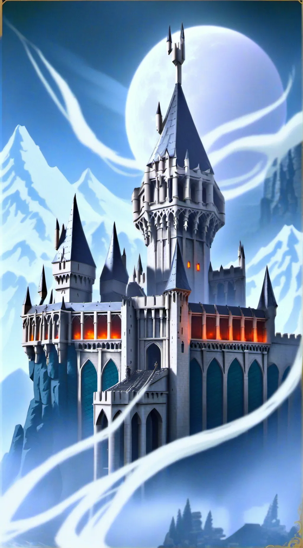ai character: Hogwarts  background