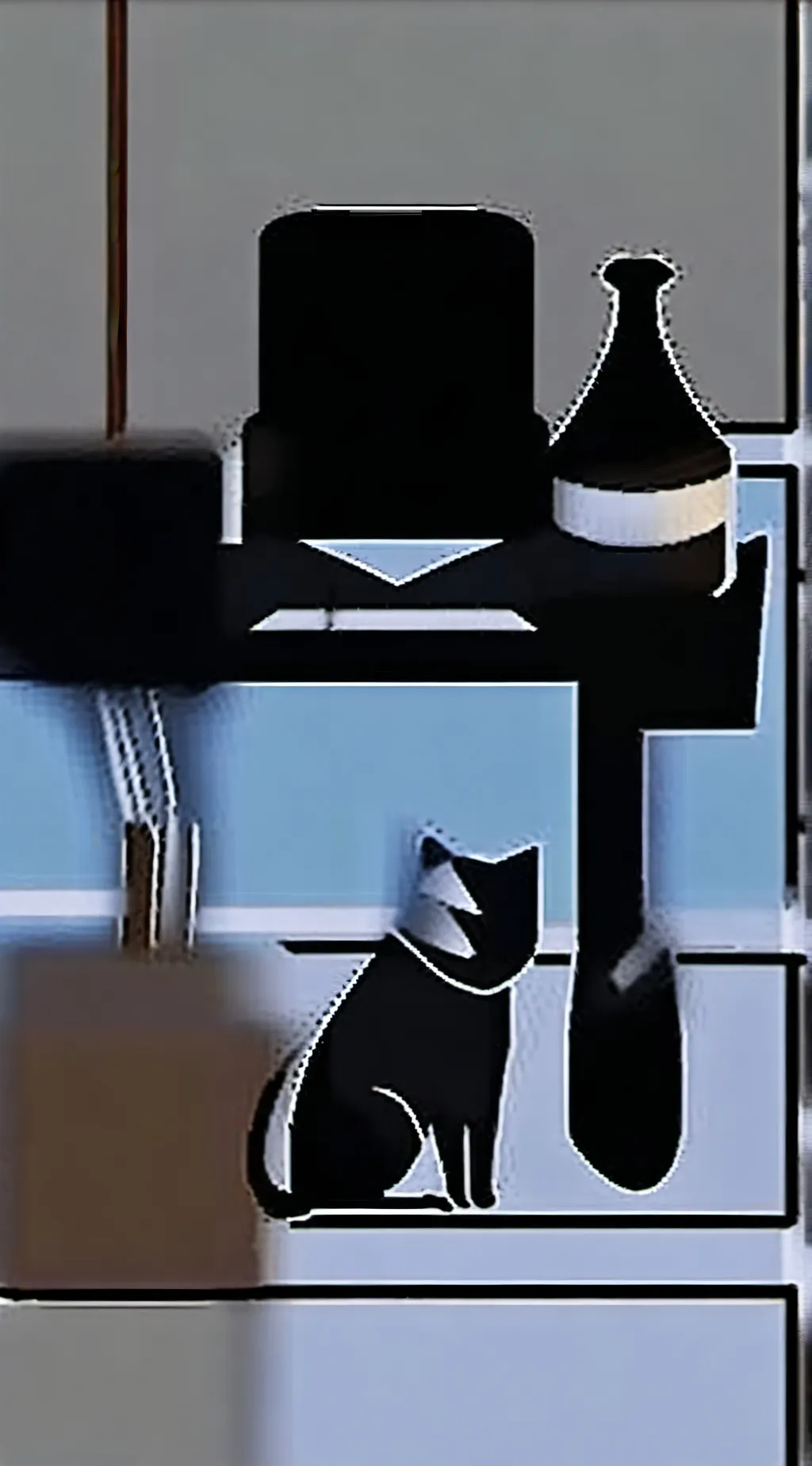 ai character: roasting cat background