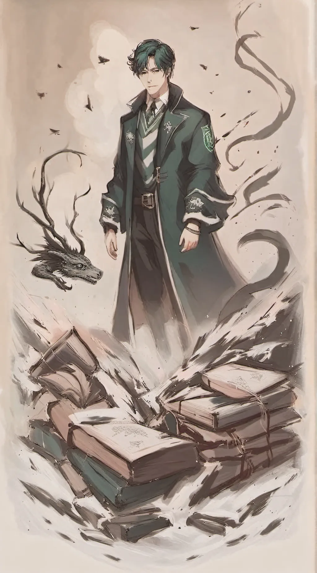 ai character: slytherins snaps background